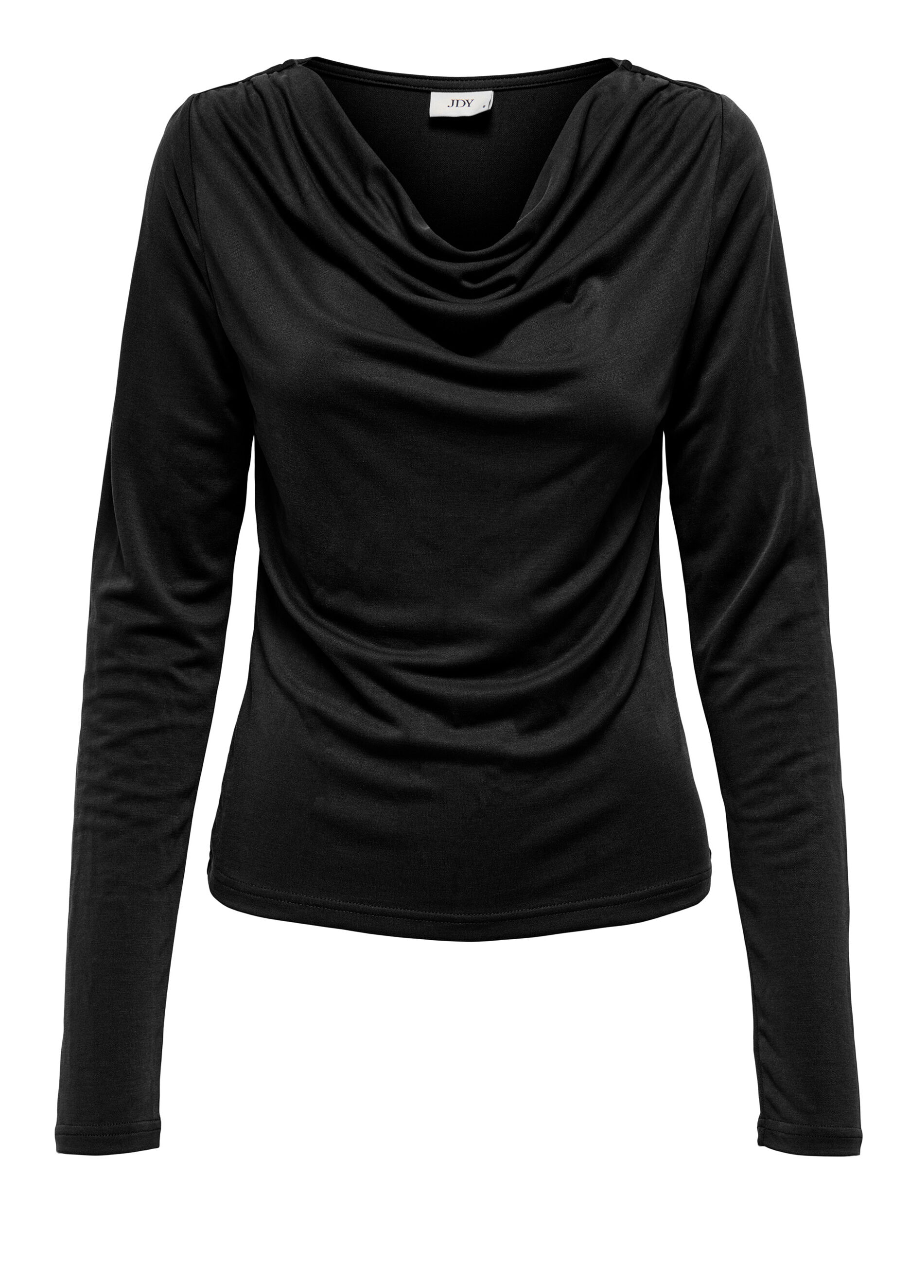 T-shirt con scollo drappeggiato donna_5