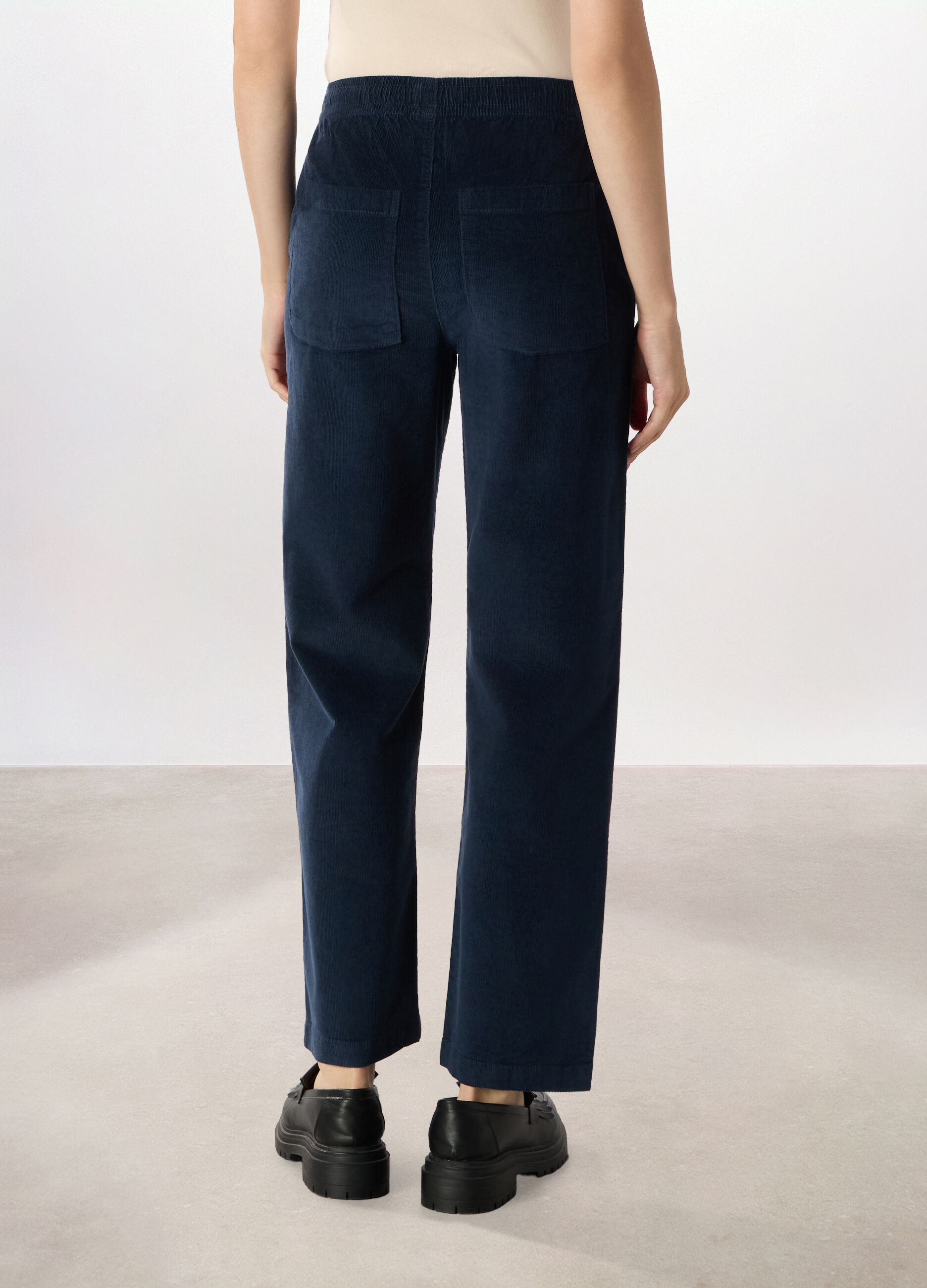 Pantaloni in velluto a coste donna_1