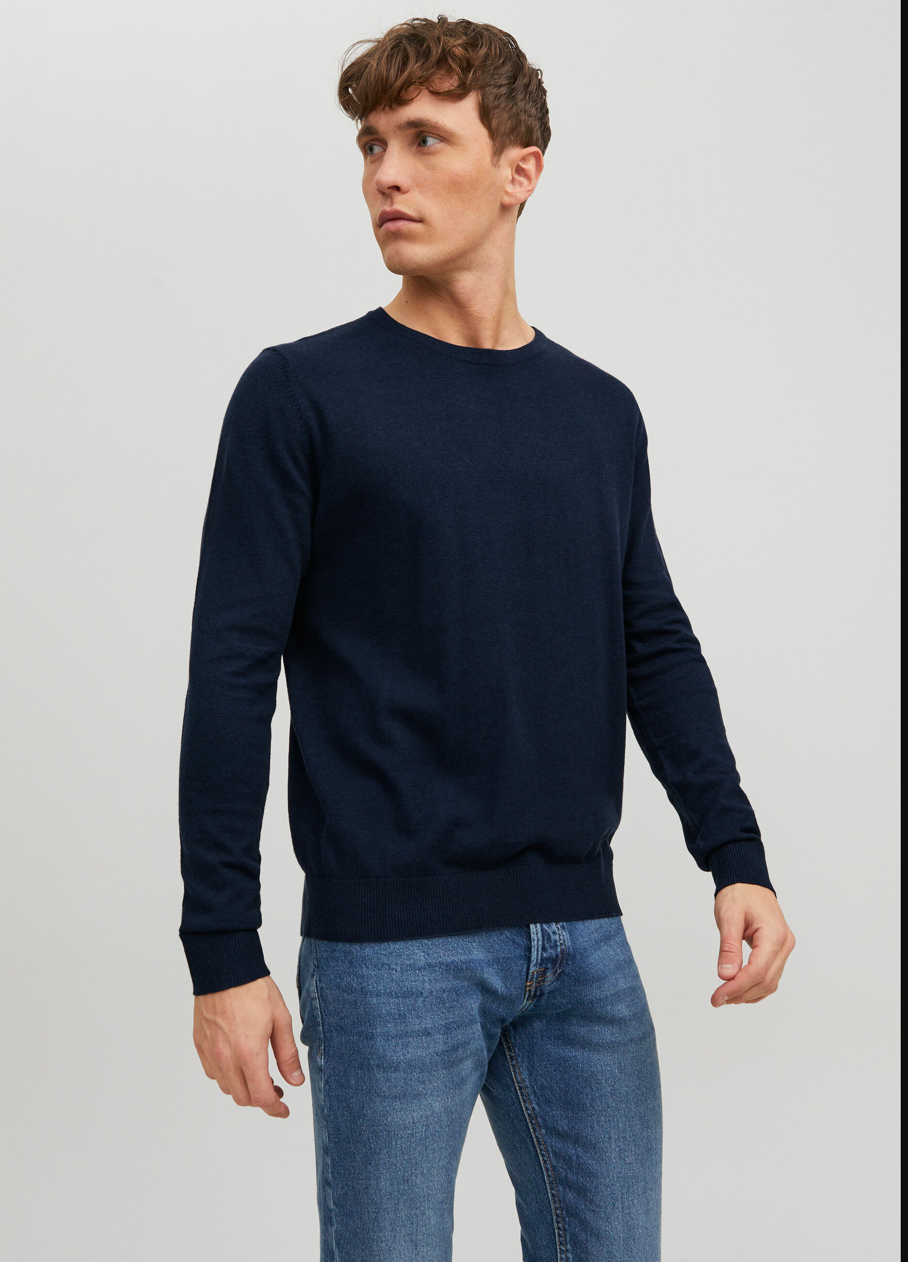 Maglione girocollo in cotone uomo_3
