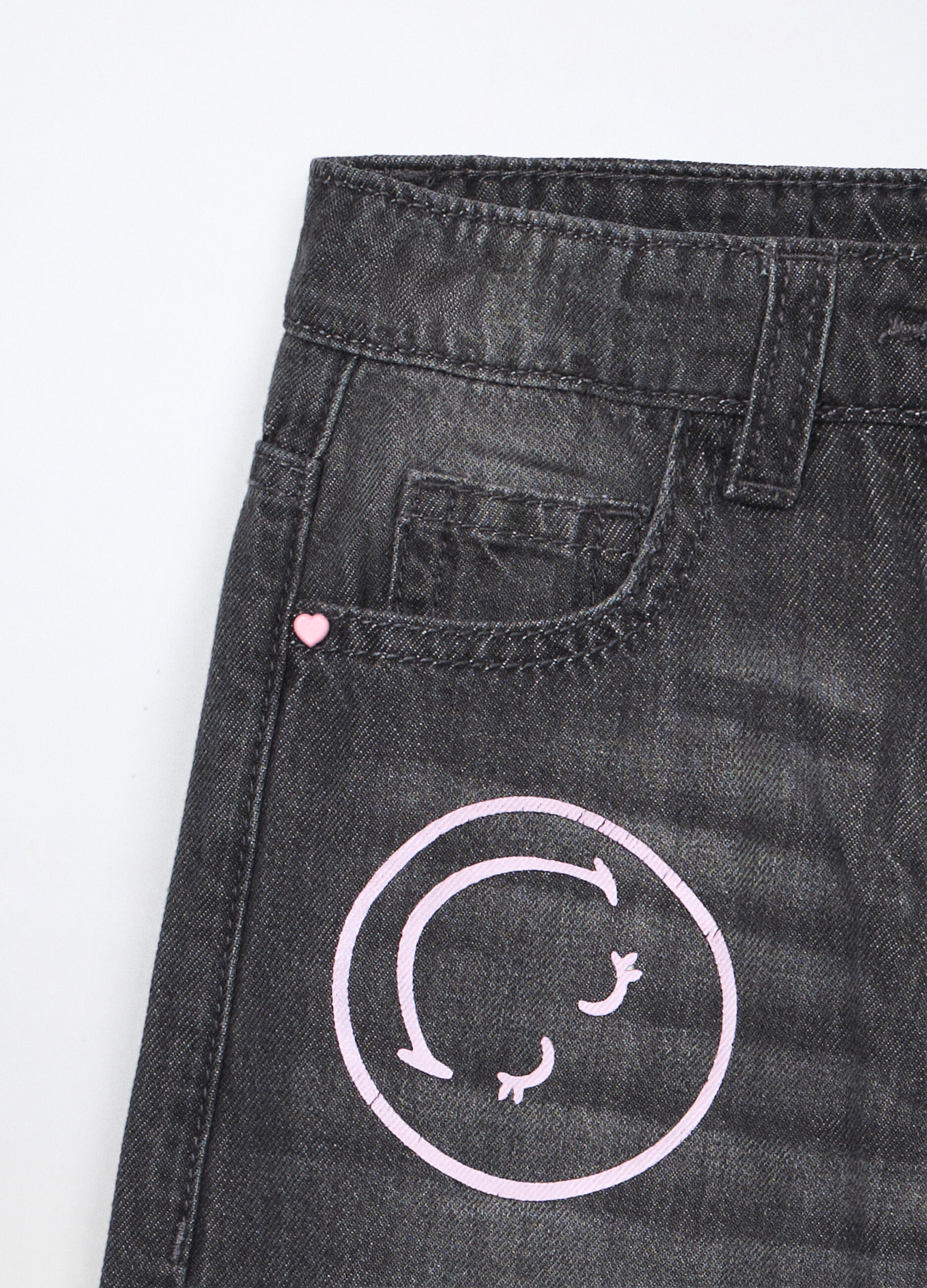 Pantaloni in denim di puro cotone bambina_2