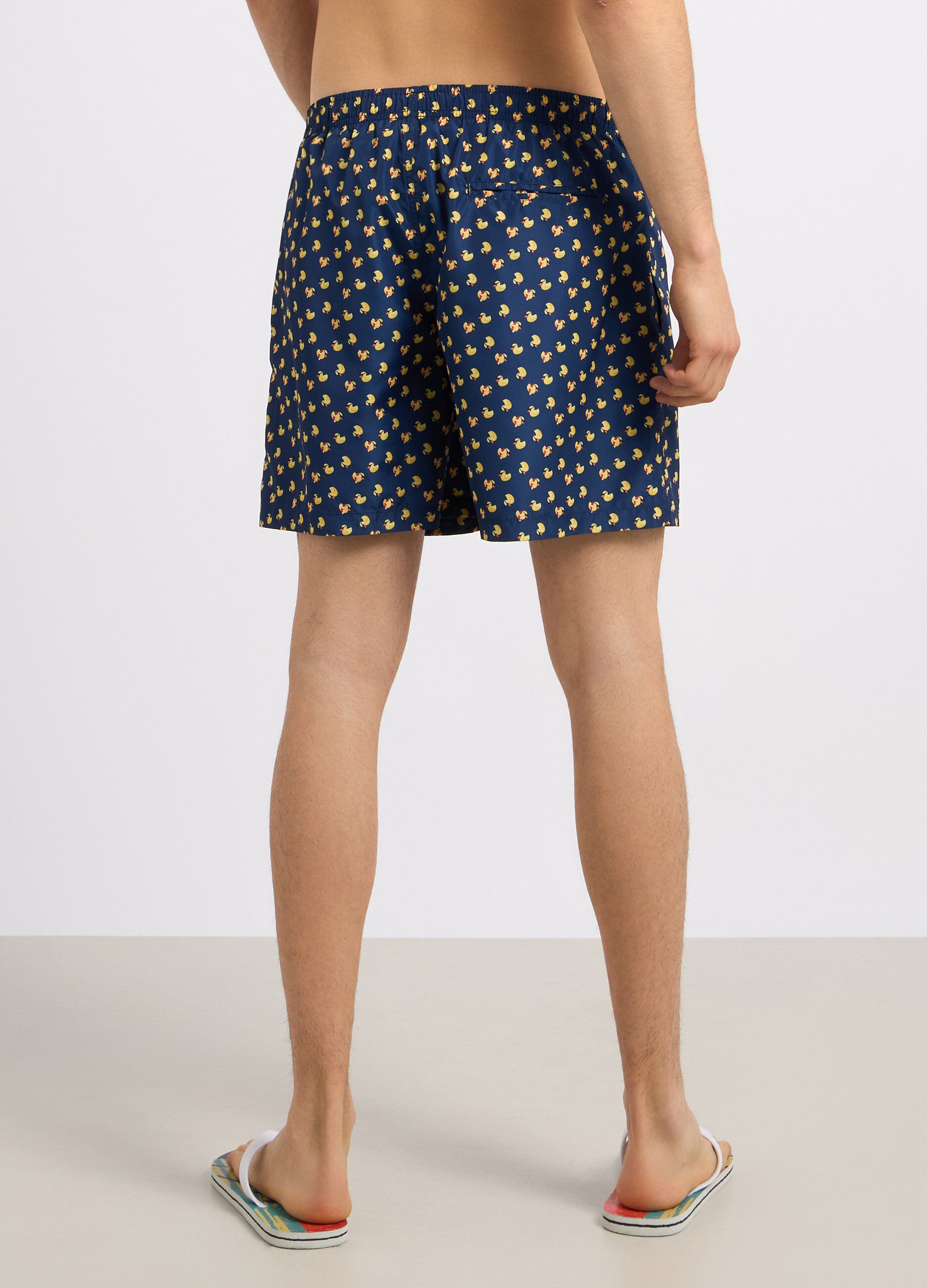 Costume shorts con stampa uomo_1