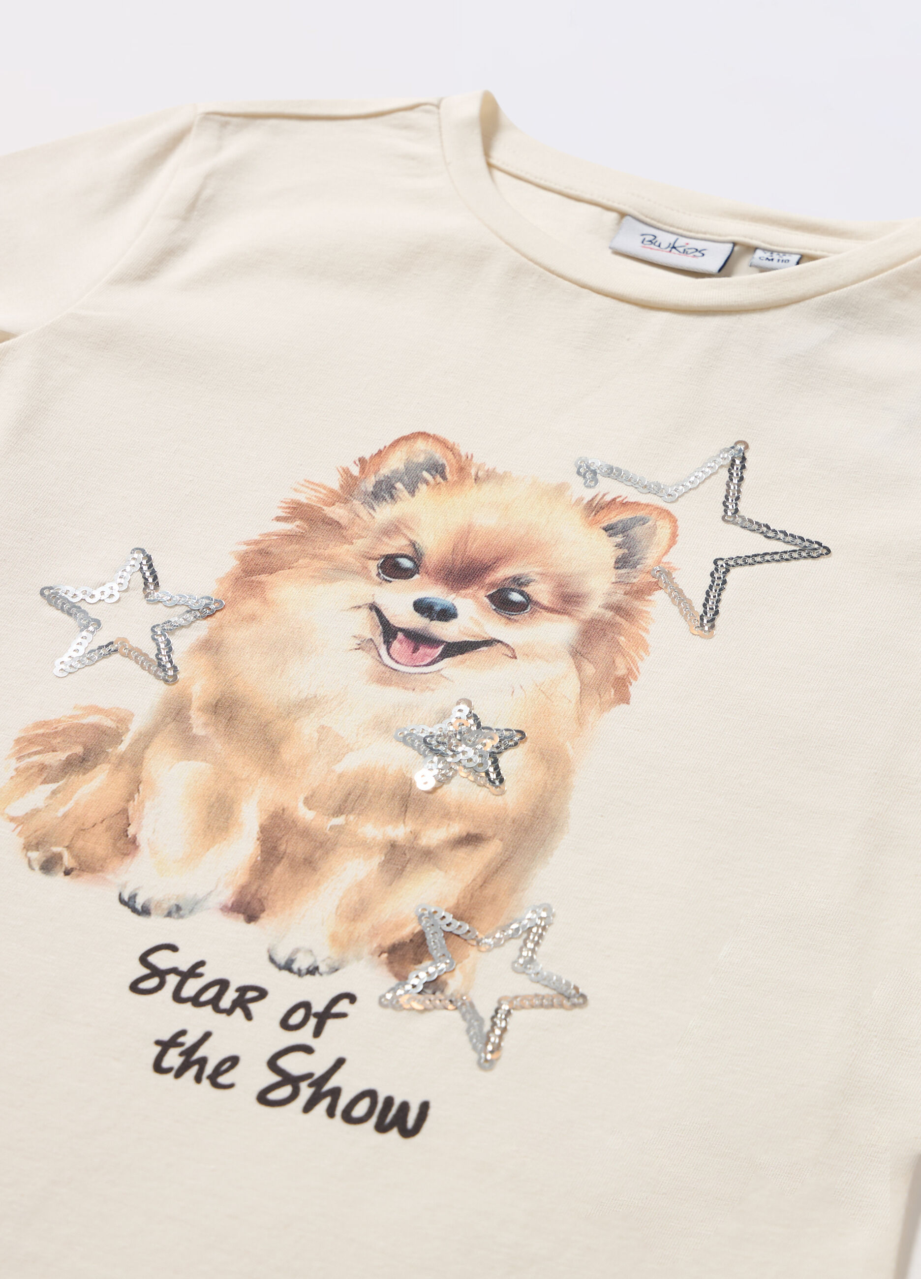 T-shirt in jersey di cotone stretch bambina_1
