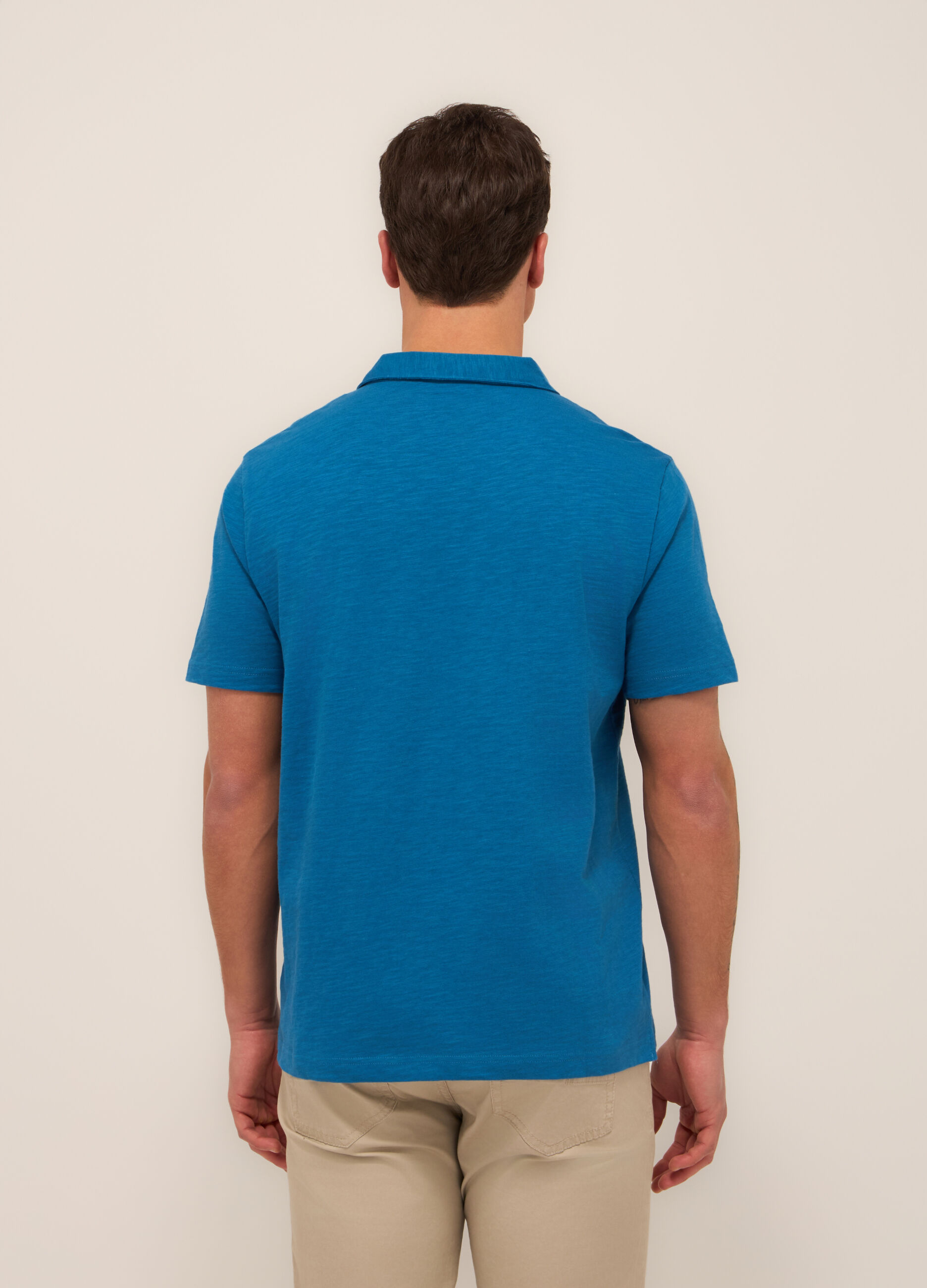 Polo in cotone mélange uomo_1