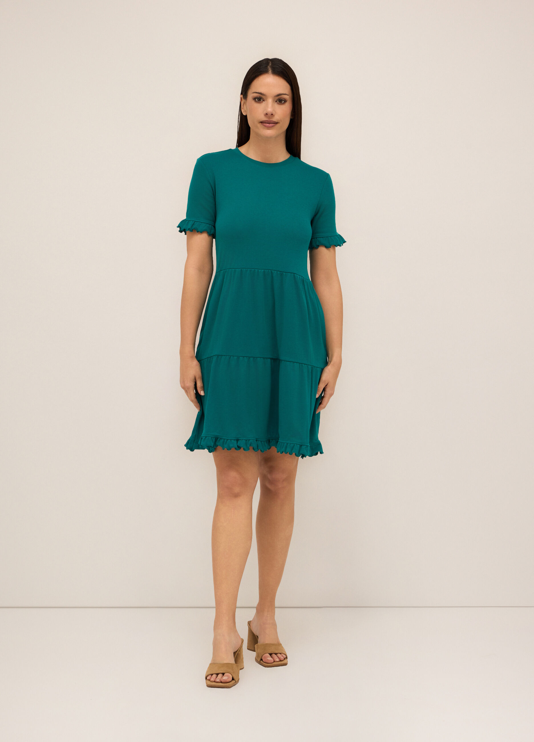 Abito in jersey di cotone stretch donna_0