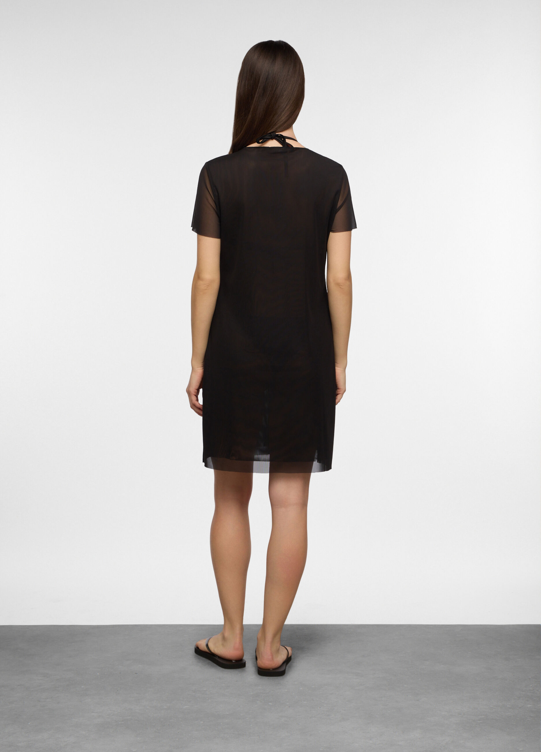 Copri costume maxi t-shirt stretch donna_1