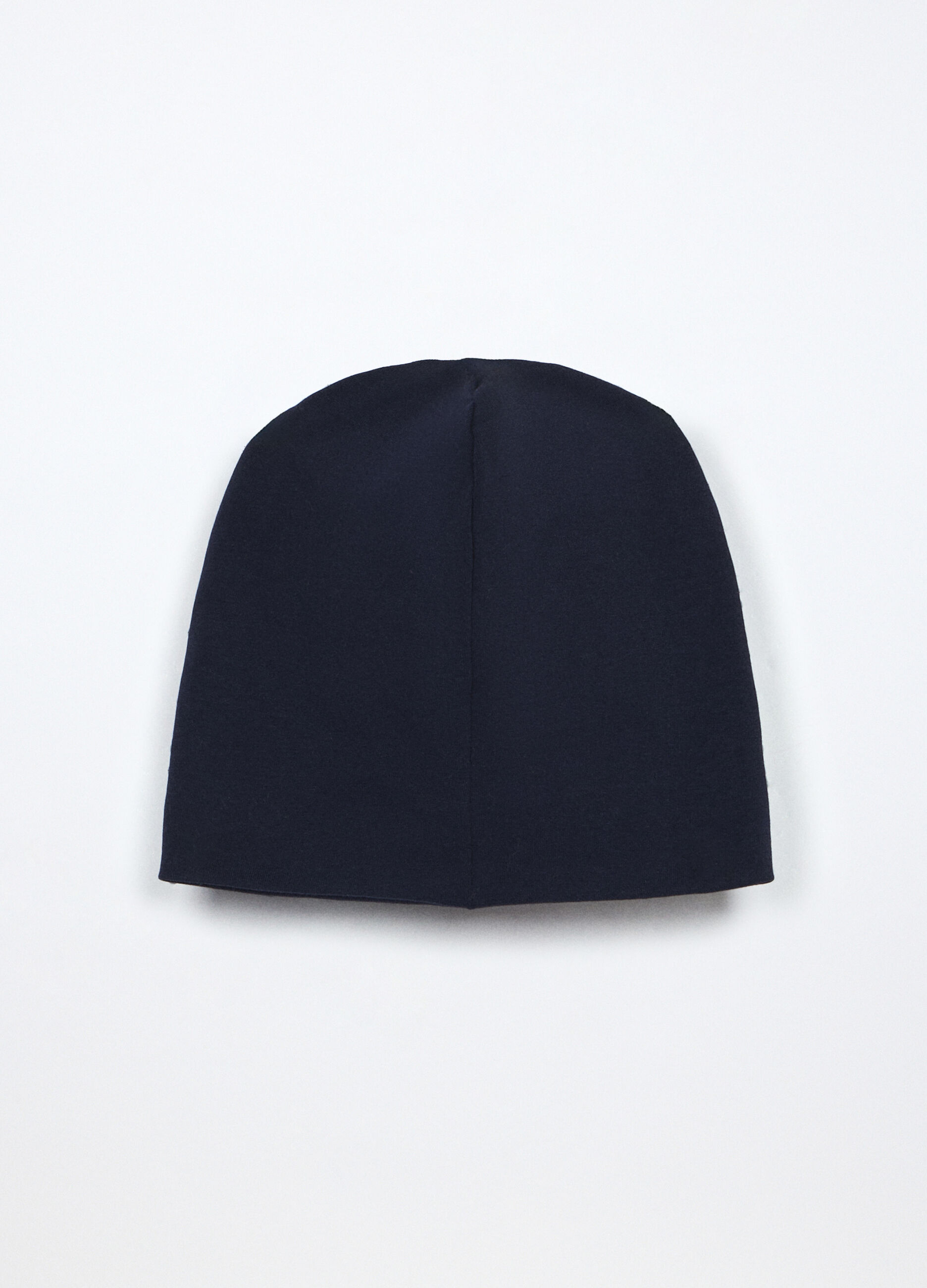 Berretto in cotone stretch con stampa_1