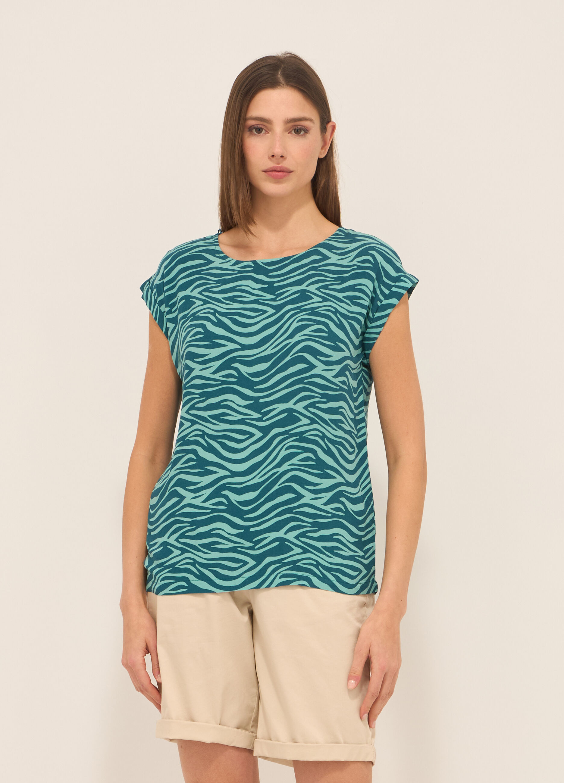 Blusa in pura viscosa donna_0