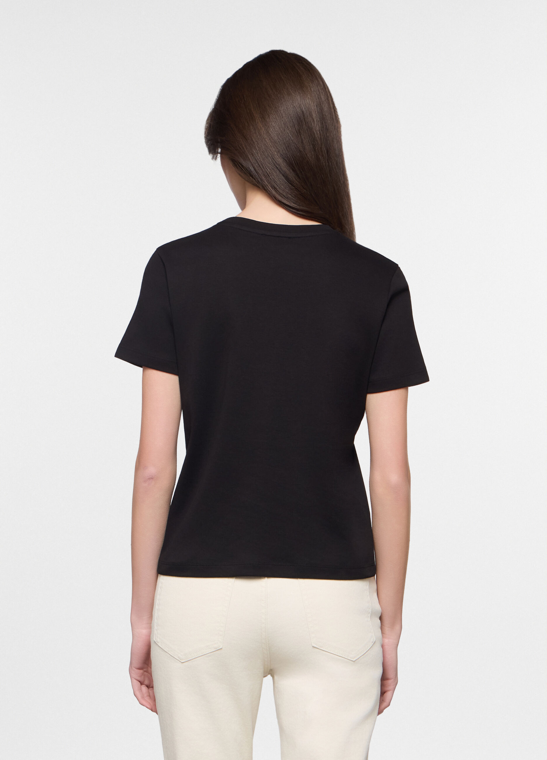 T-shirt girocollo donna_1