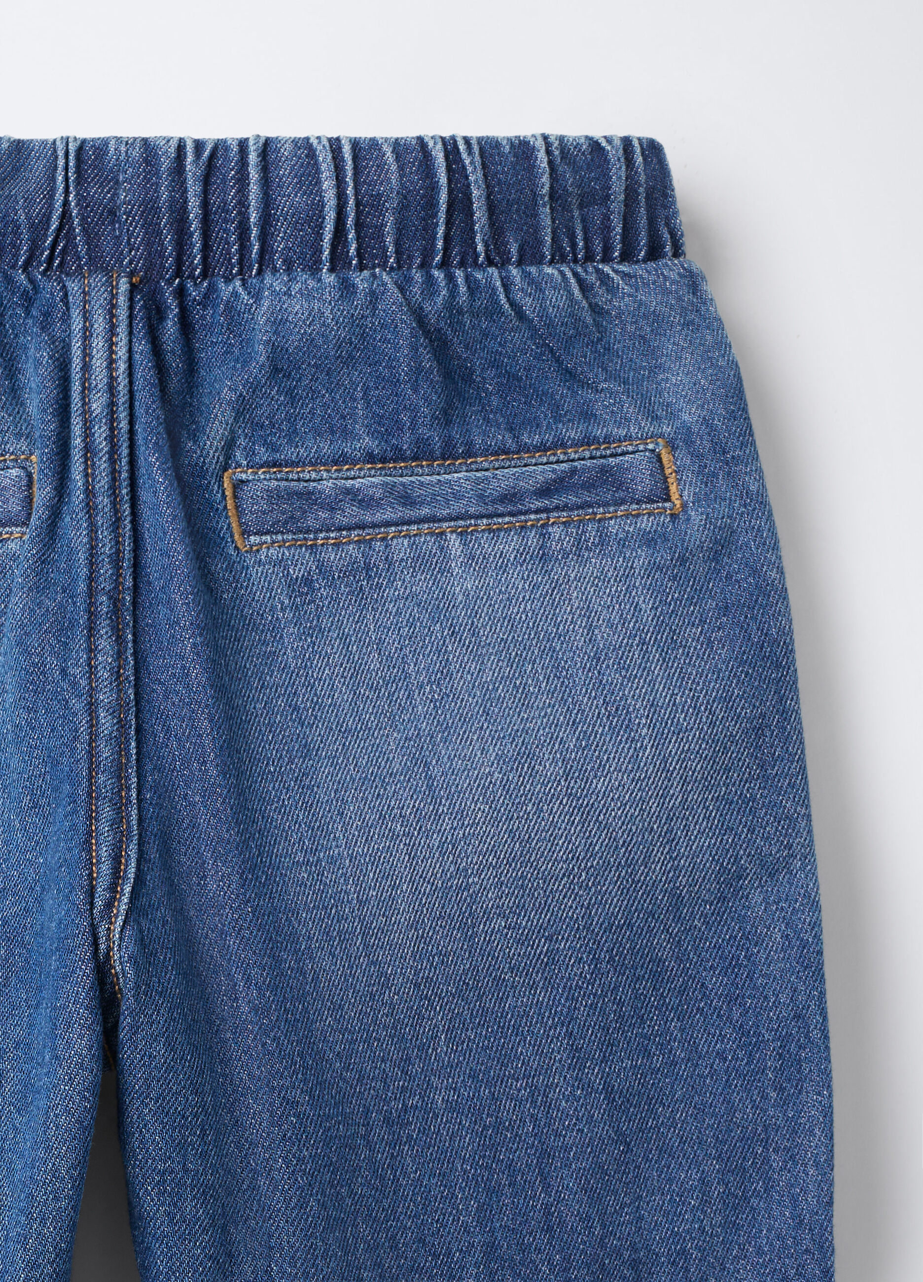 Jogger in denim di cotone misto viscosa Relaxed Fit bambino_2