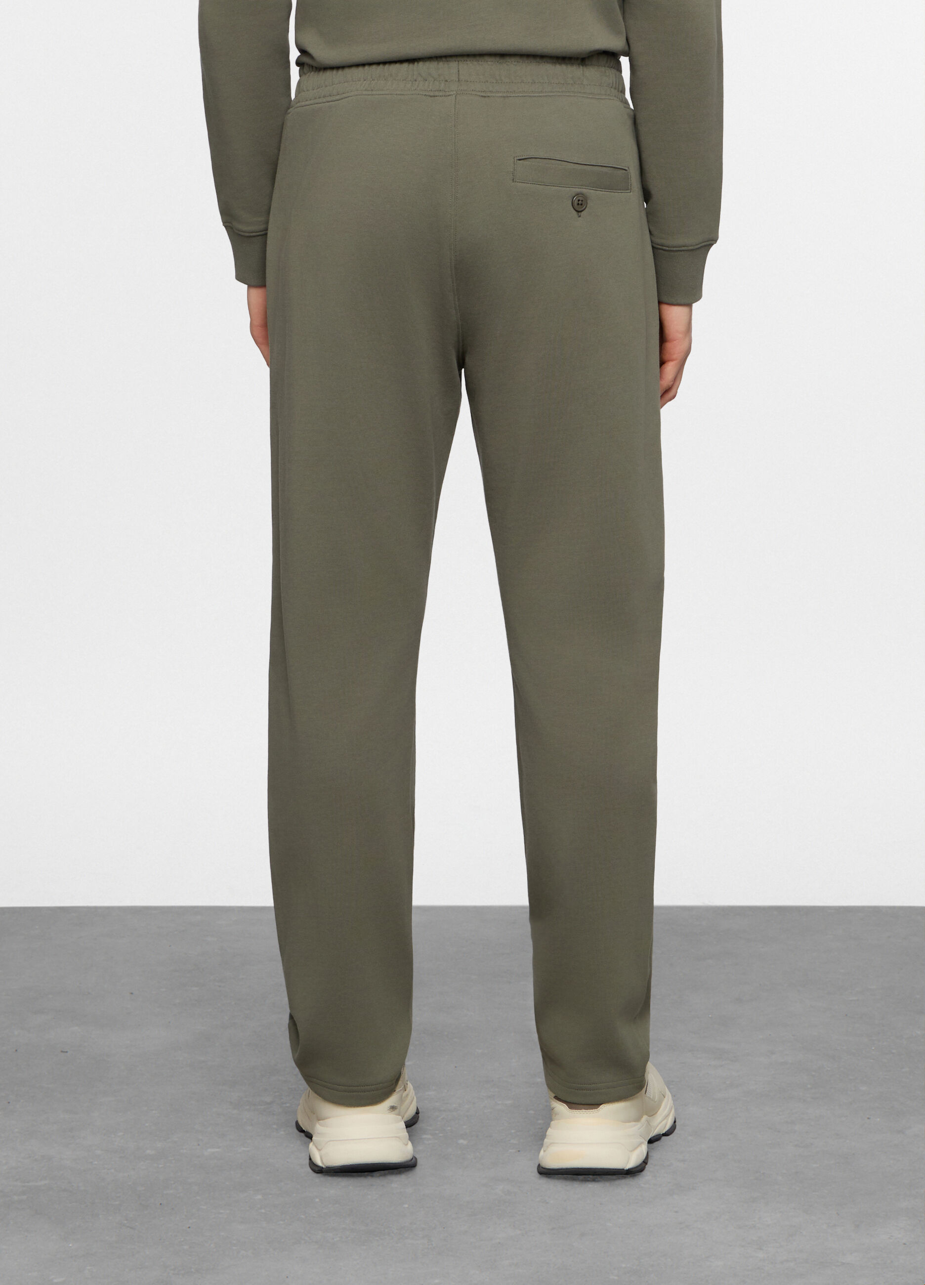 Jogger con elastico in cotone uomo_1