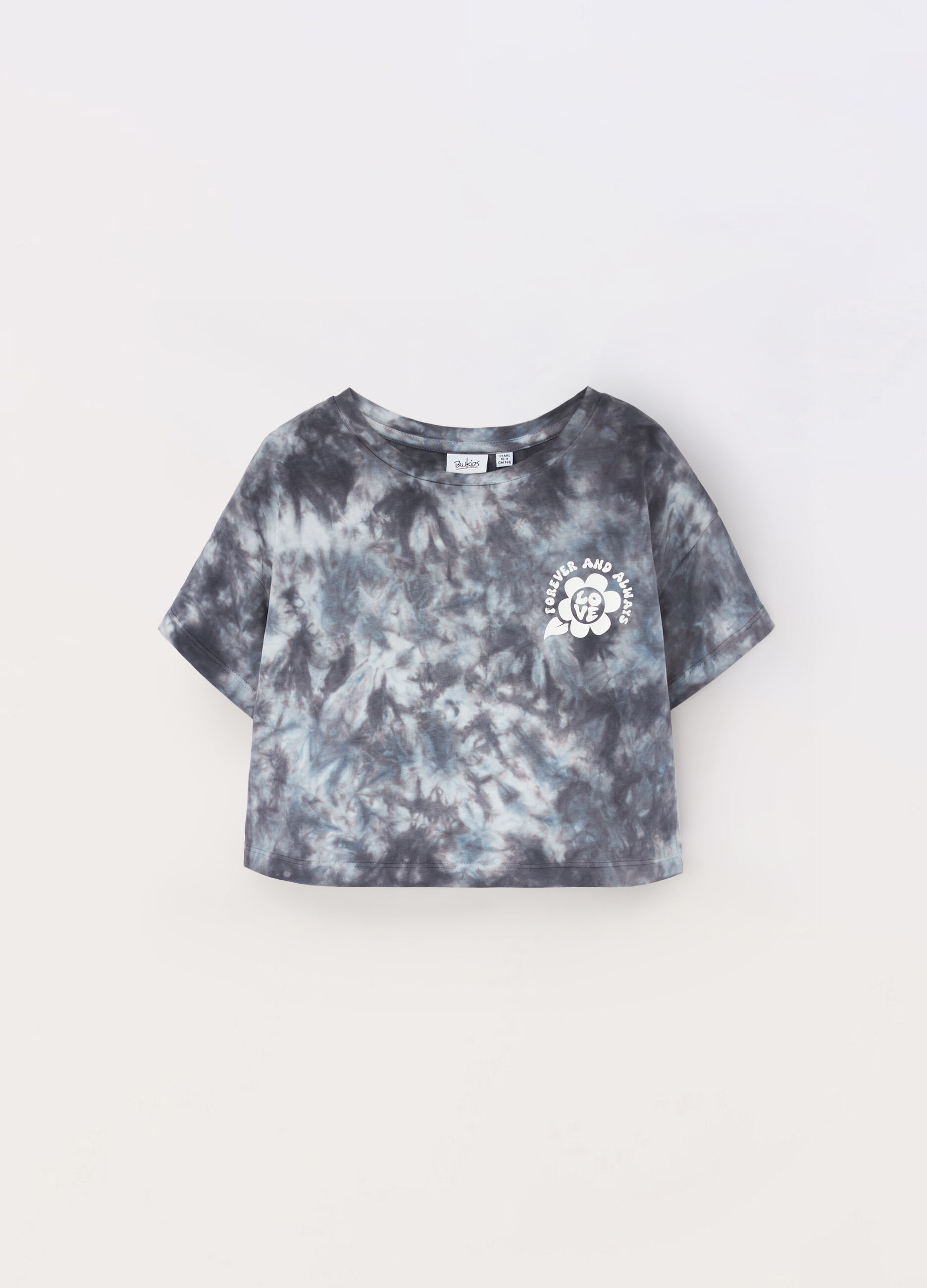 T-shirt in jersey di cotone stretch ragazza_0