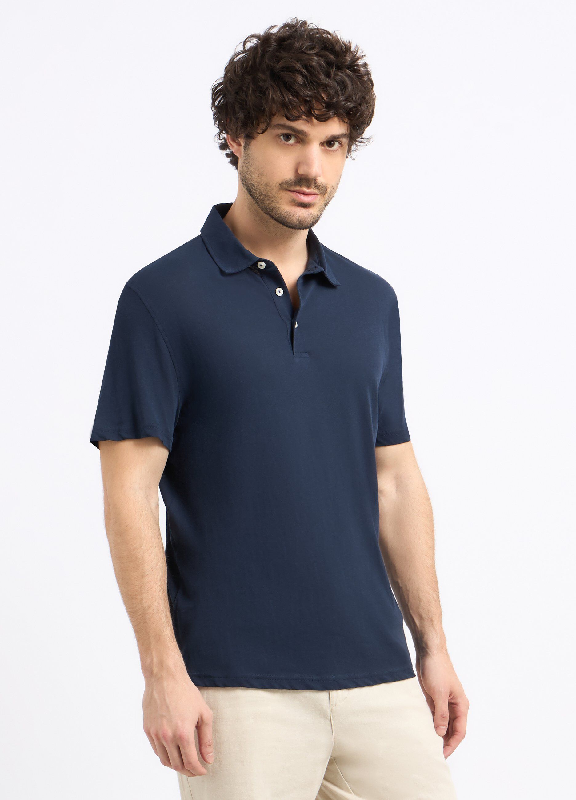 Polo in puro cotone uomo_0