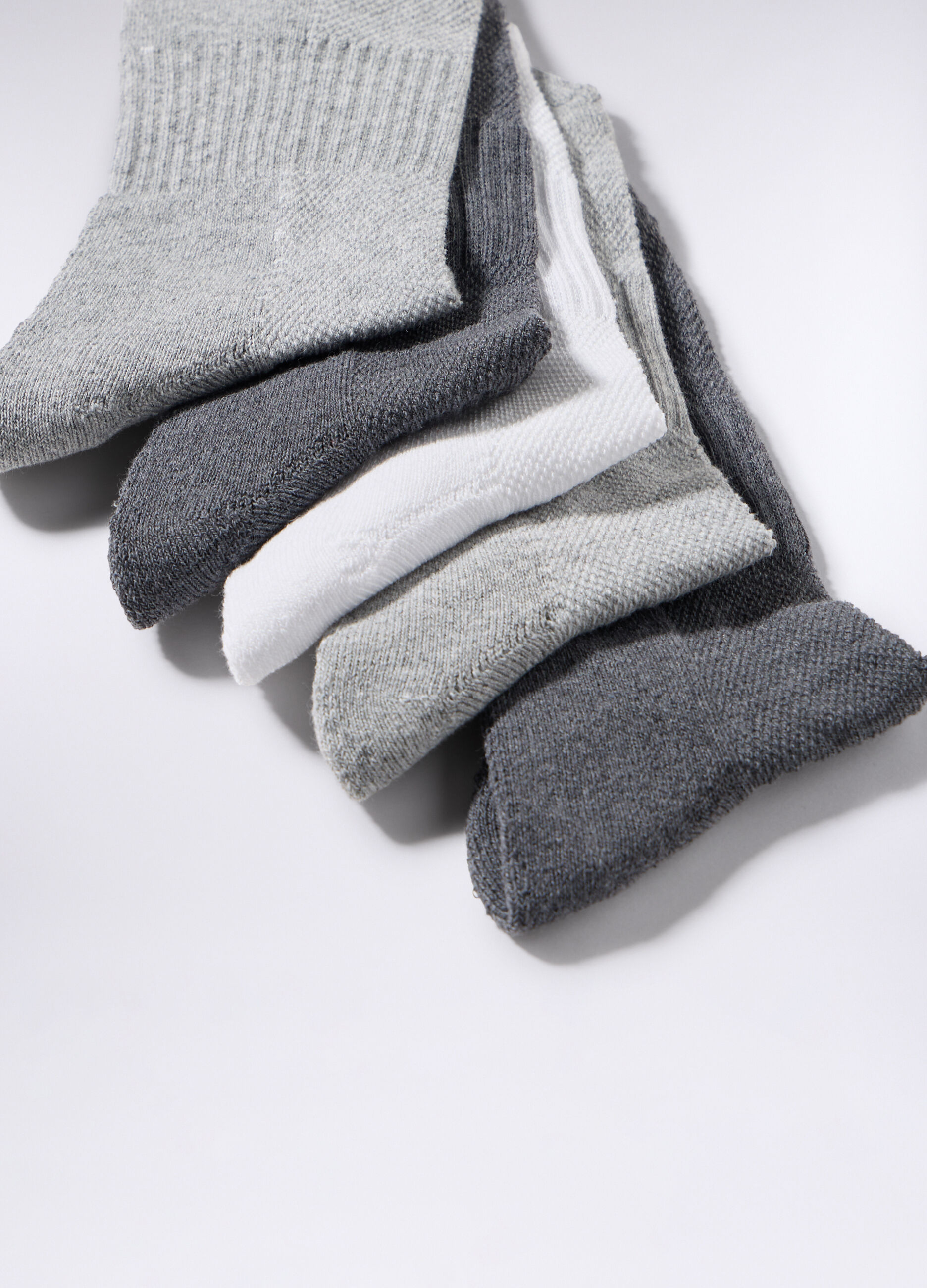 5 pack calzini sneaker in cotone stretch uomo_1