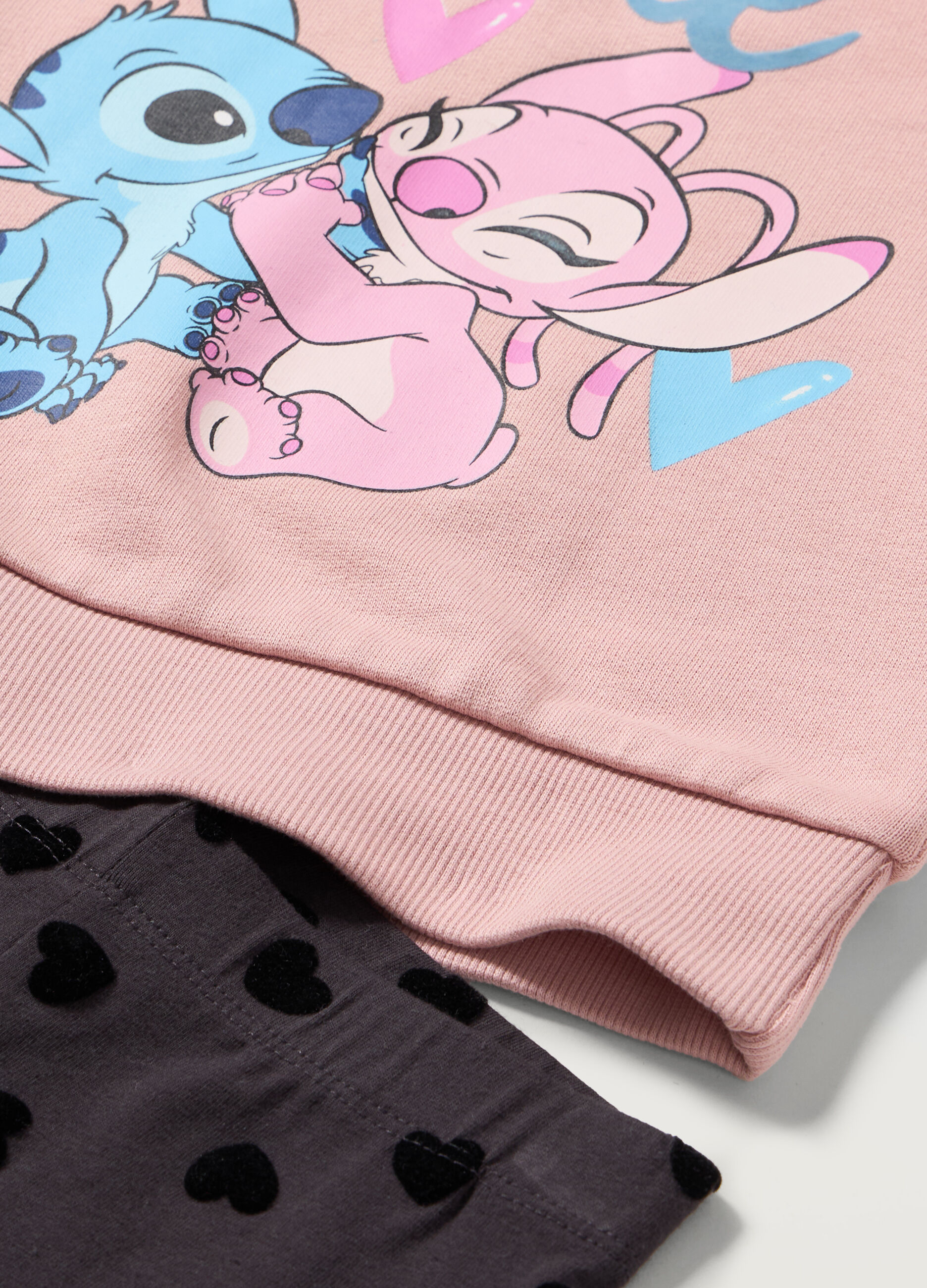 Jogging set Lilo & Stitch in puro cotone bambina_1