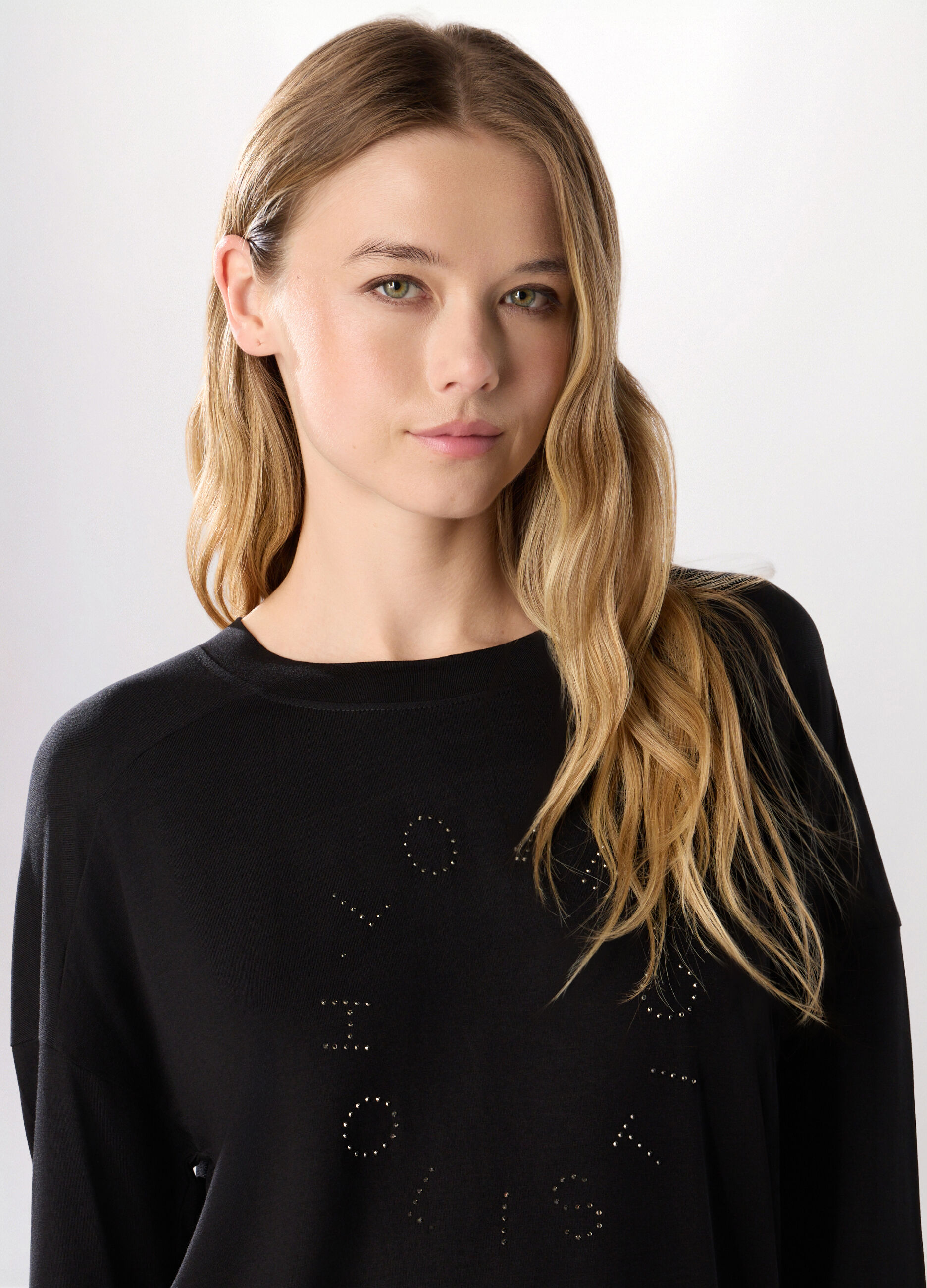 T-shirt in jersey di viscosa stretch donna_2
