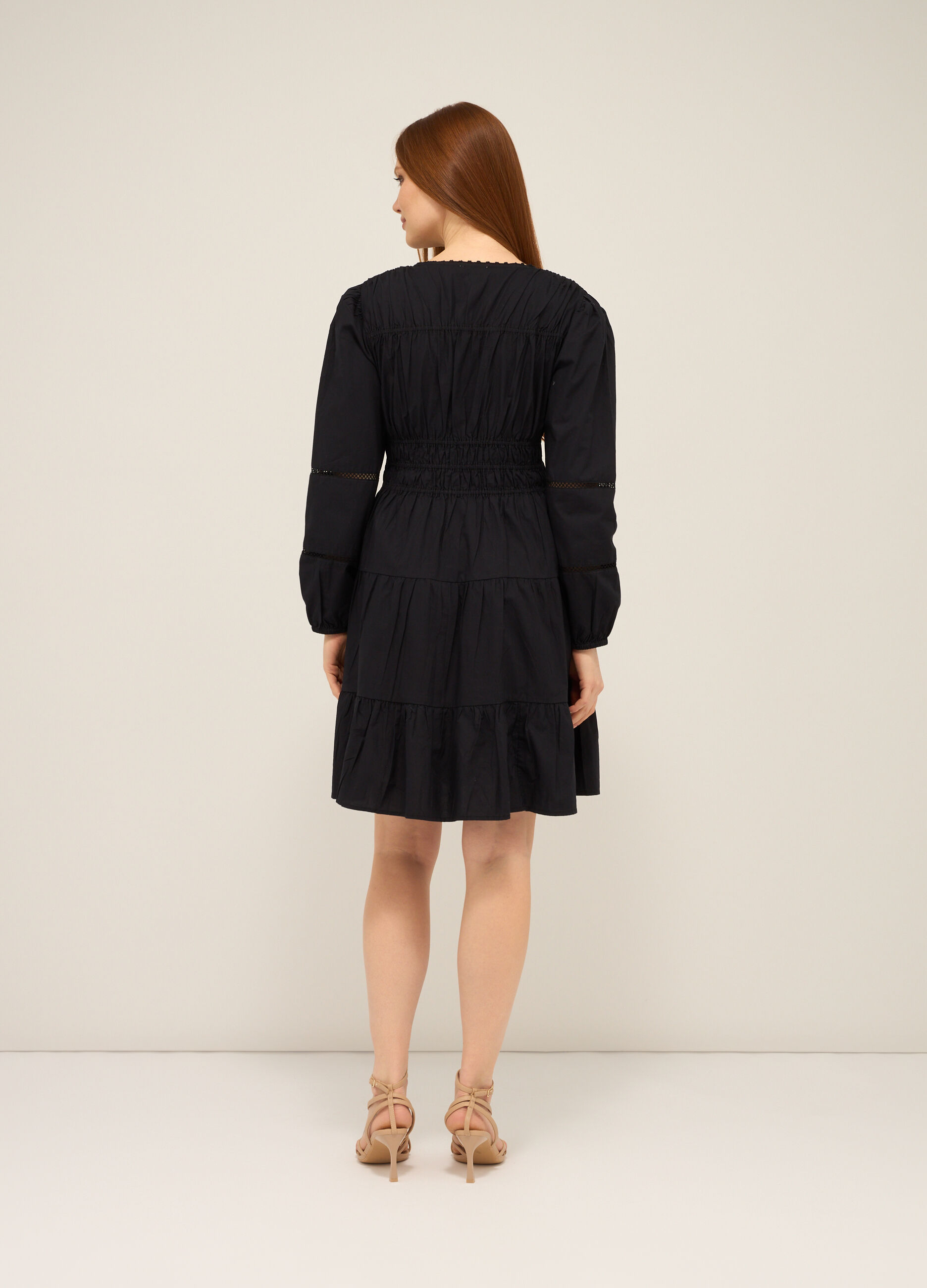 Abito corto in puro cotone donna_1
