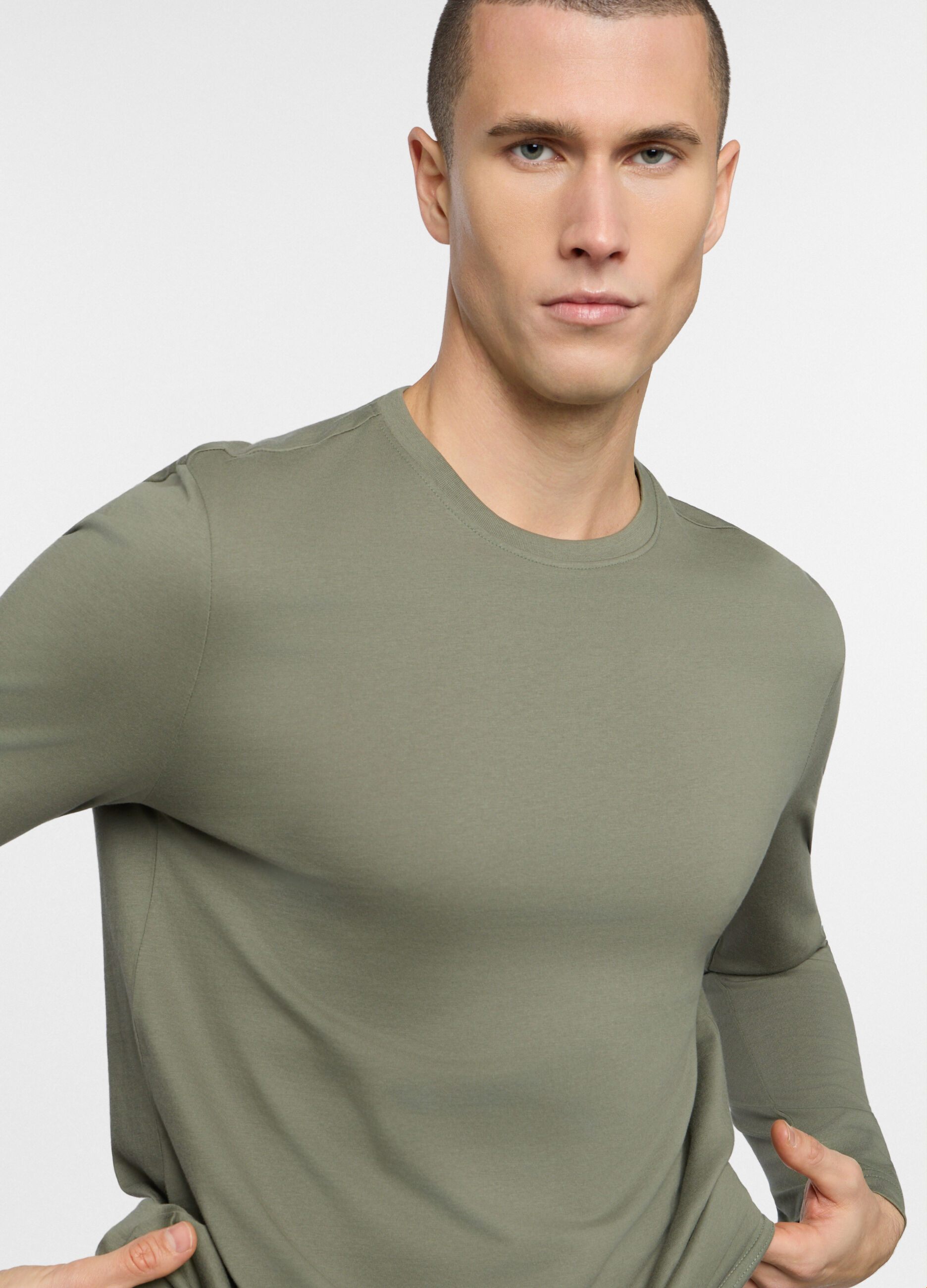 Maglietta pigiama in jersey di cotone uomo_2