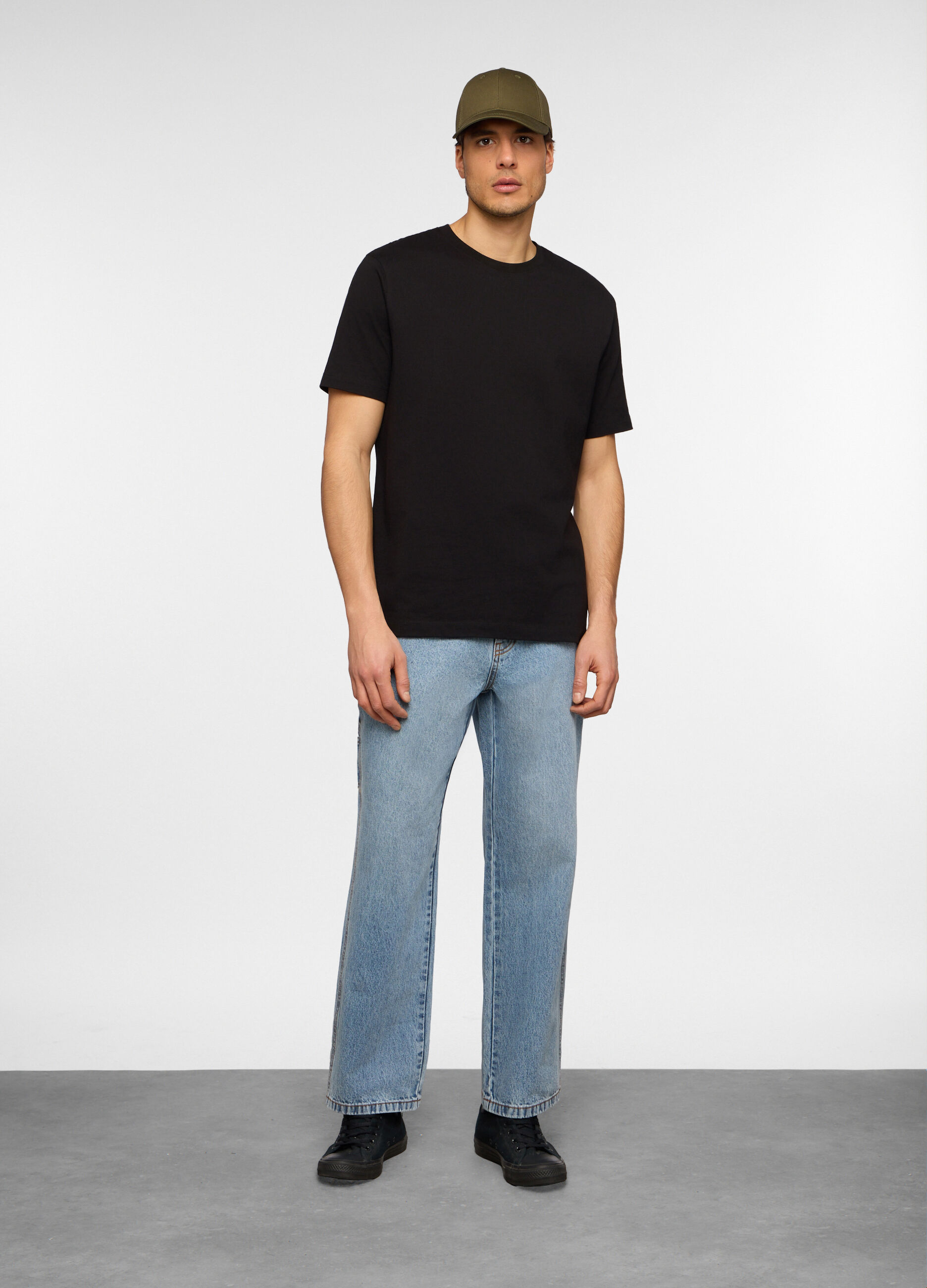 Jeans loose fit in denim uomo_0