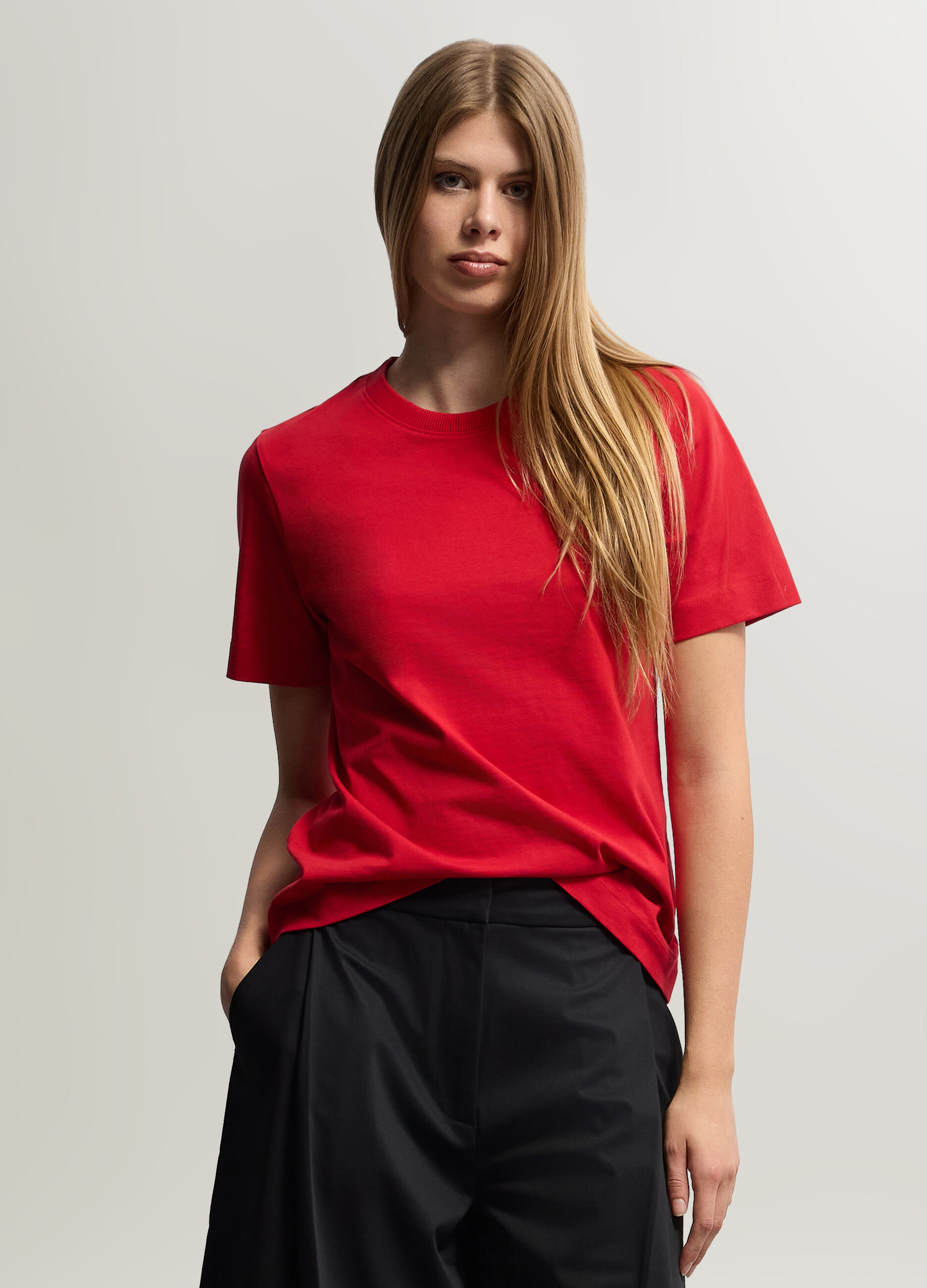 T-shirt girocollo donna_0
