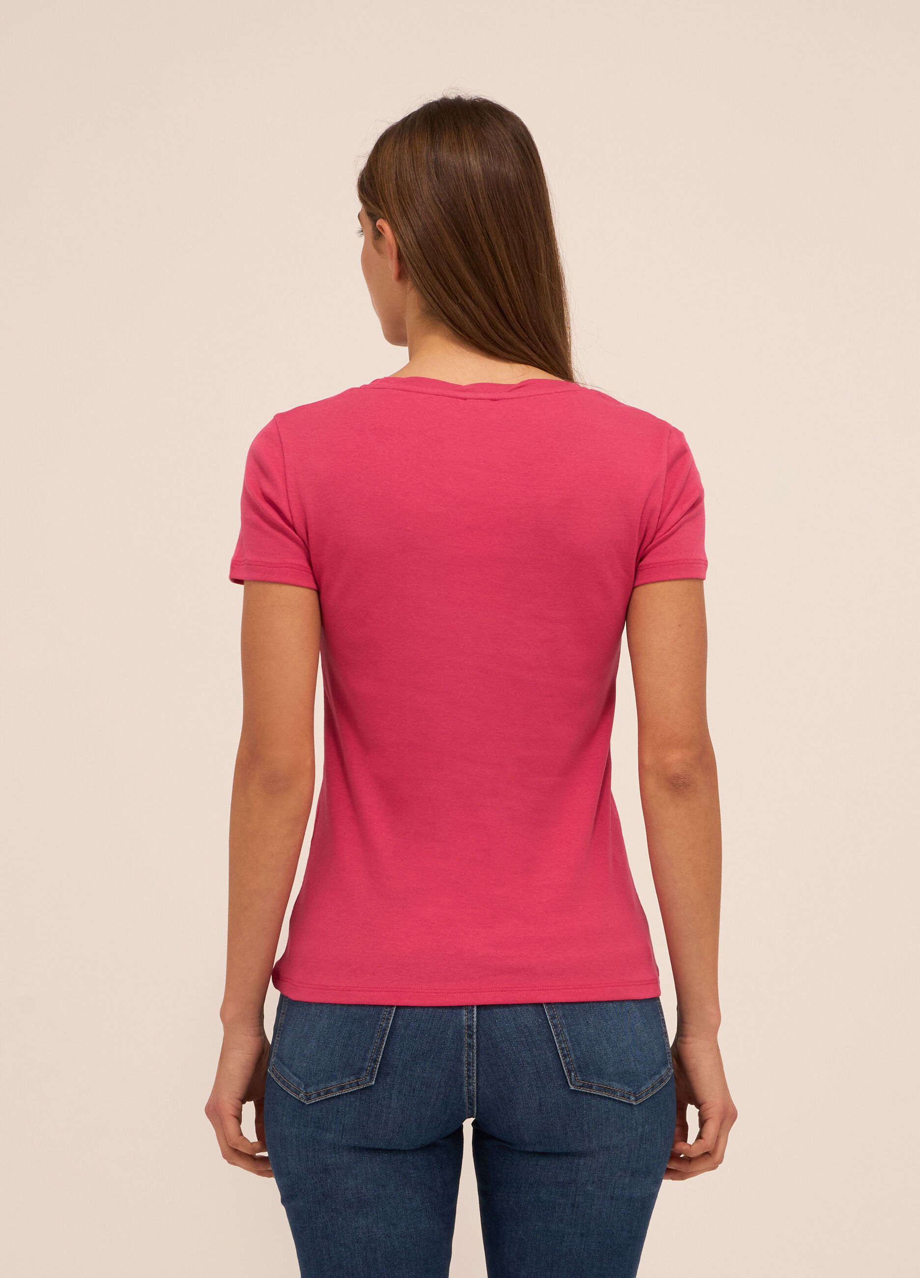 T-shirt in puro cotone donna_1