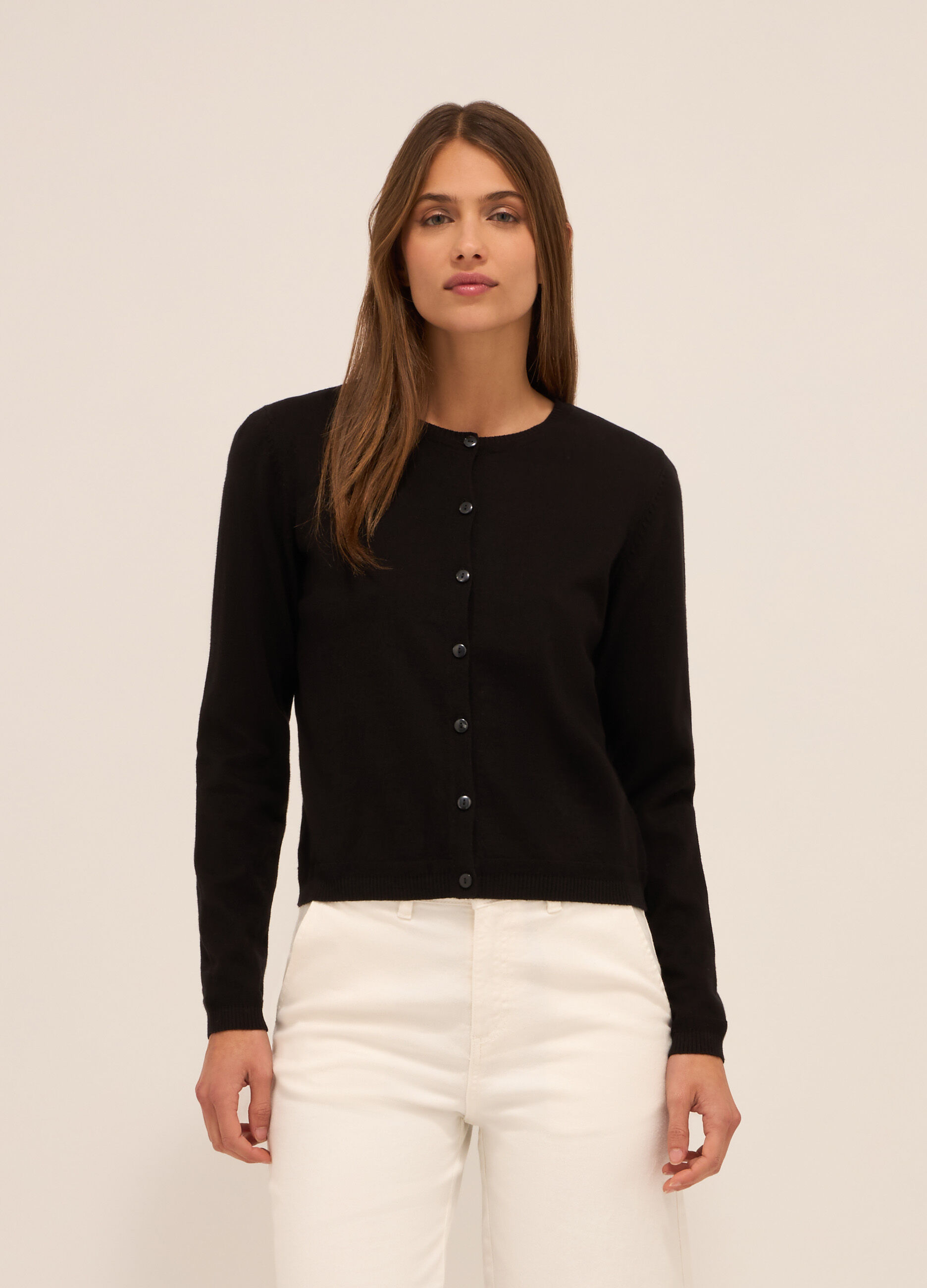 Cardigan in puro cotone donna_0
