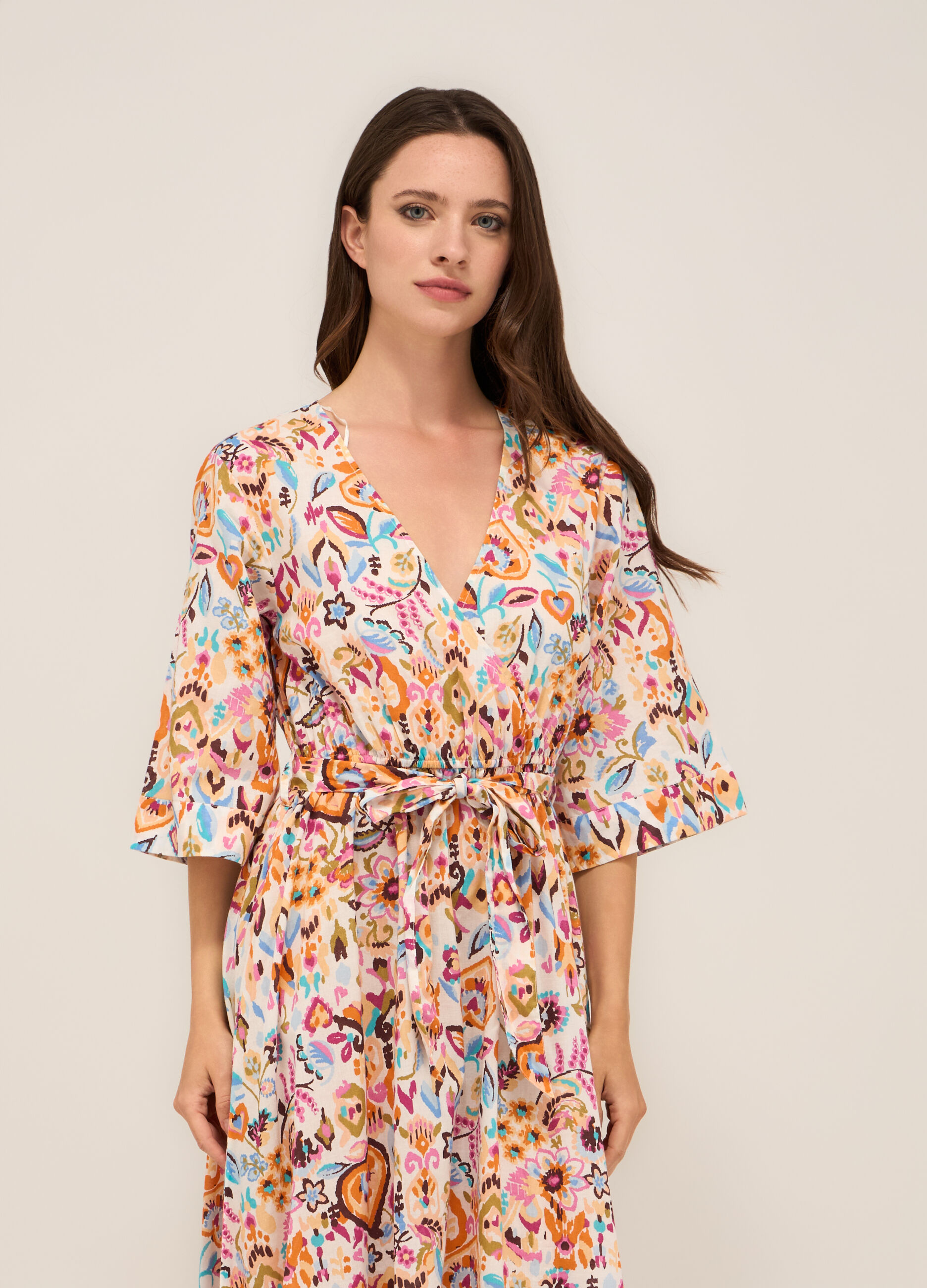 Abito in puro cotone voile donna_2