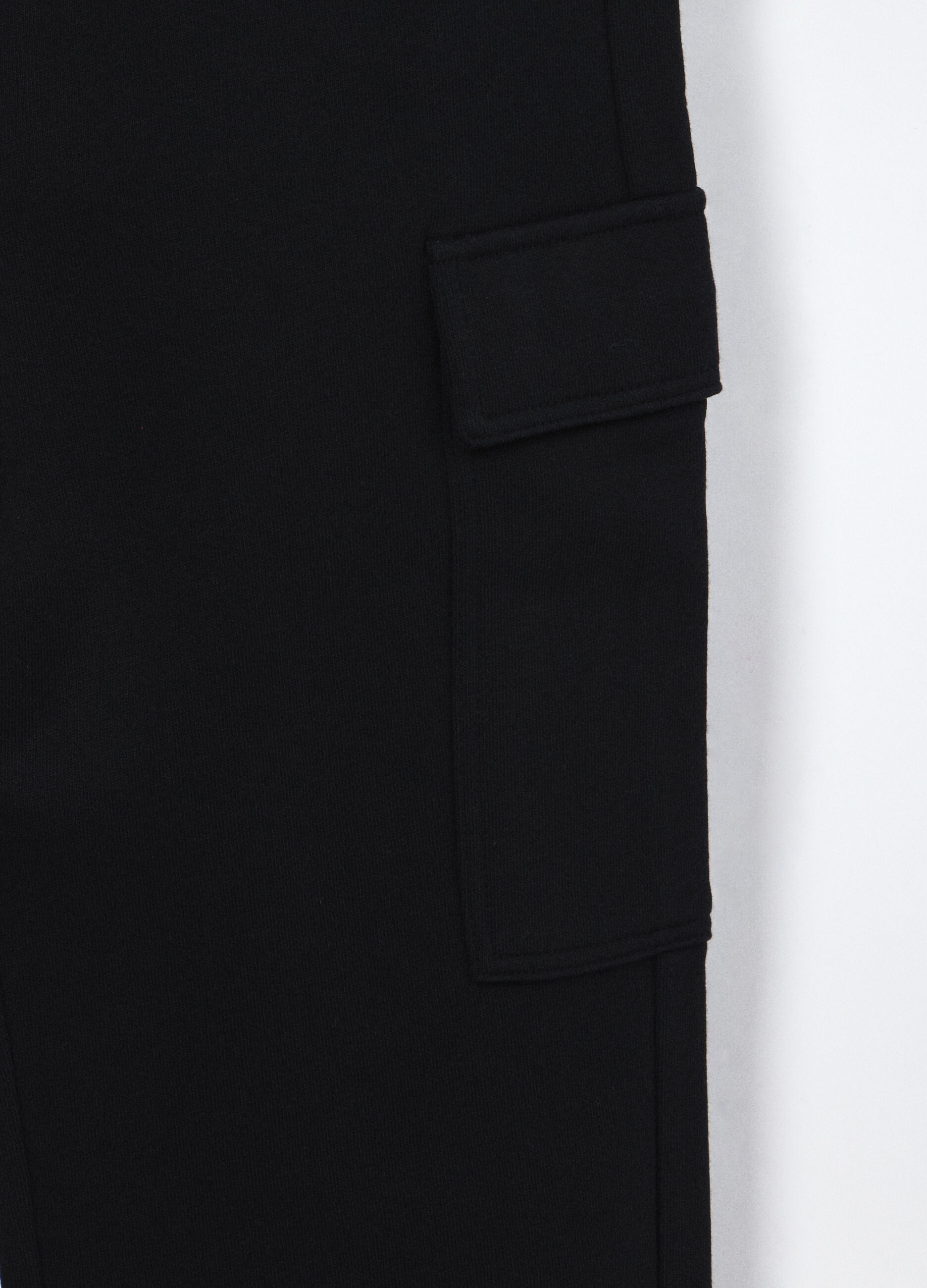 Jogger cargo in puro cotone fleece ragazzo_2