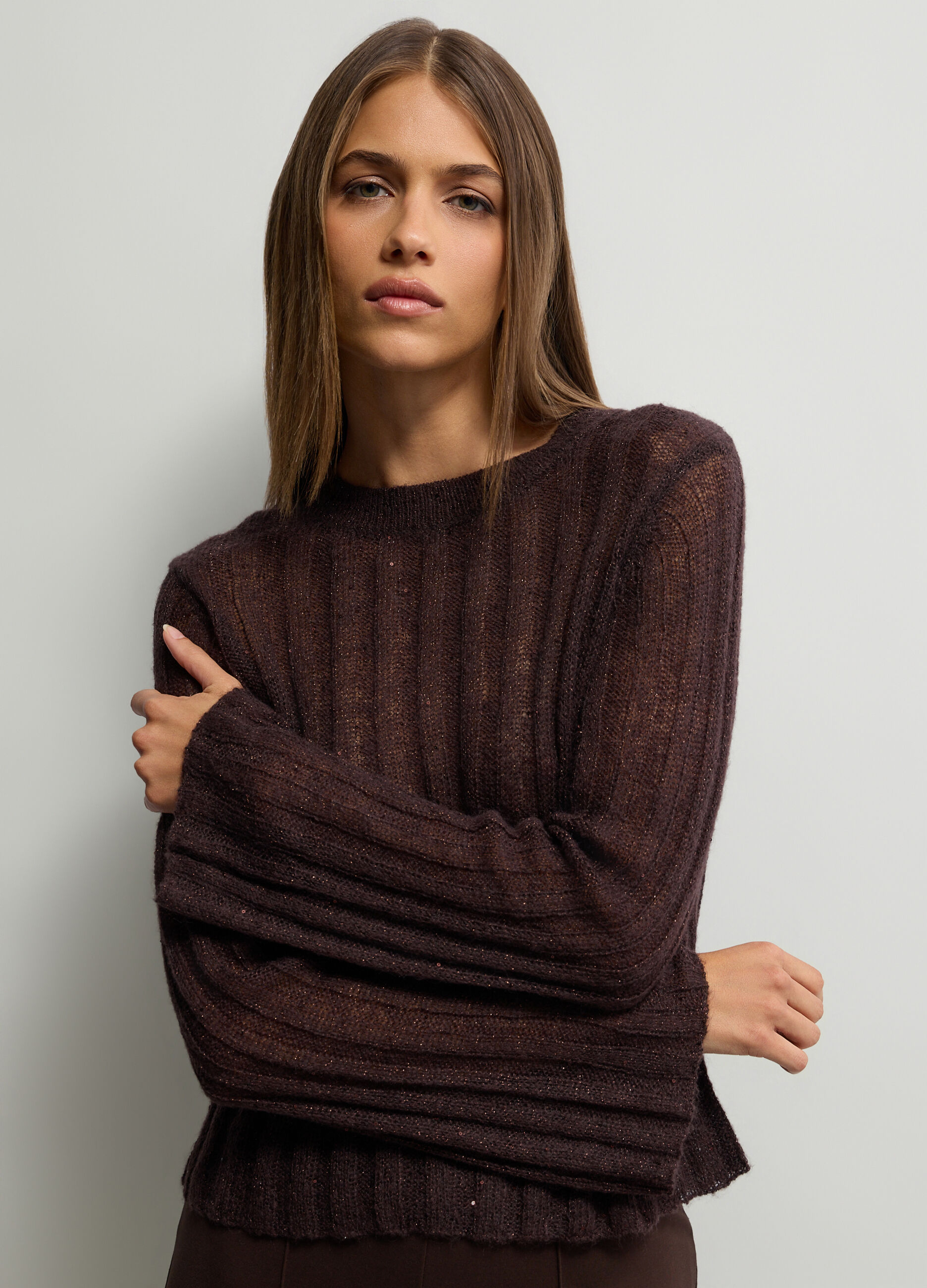 Pullover girocollo jacquard donna_2