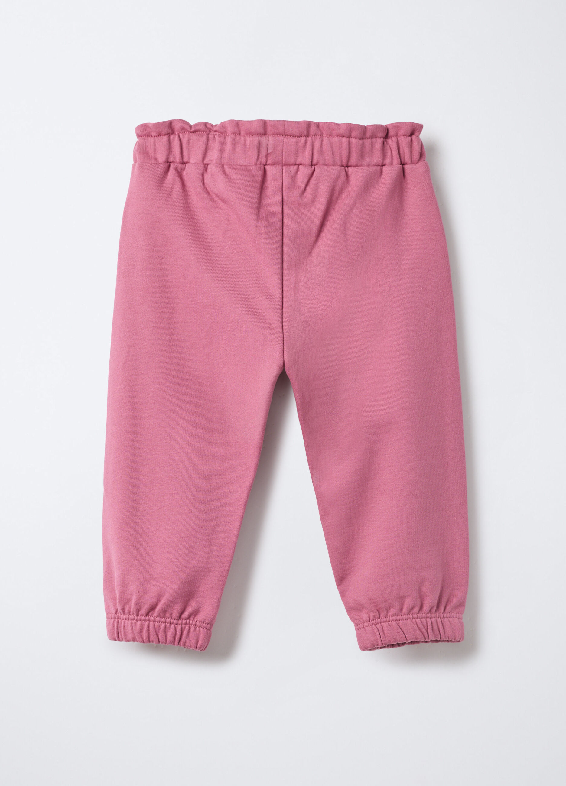 Pantaloni in pura felpa di cotone Fit regular neonata_1
