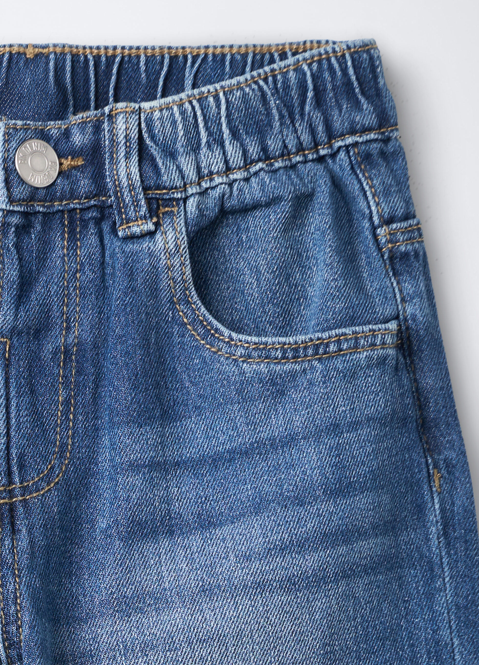 Jogger in denim misto viscosa Baggy Fit bambino_2