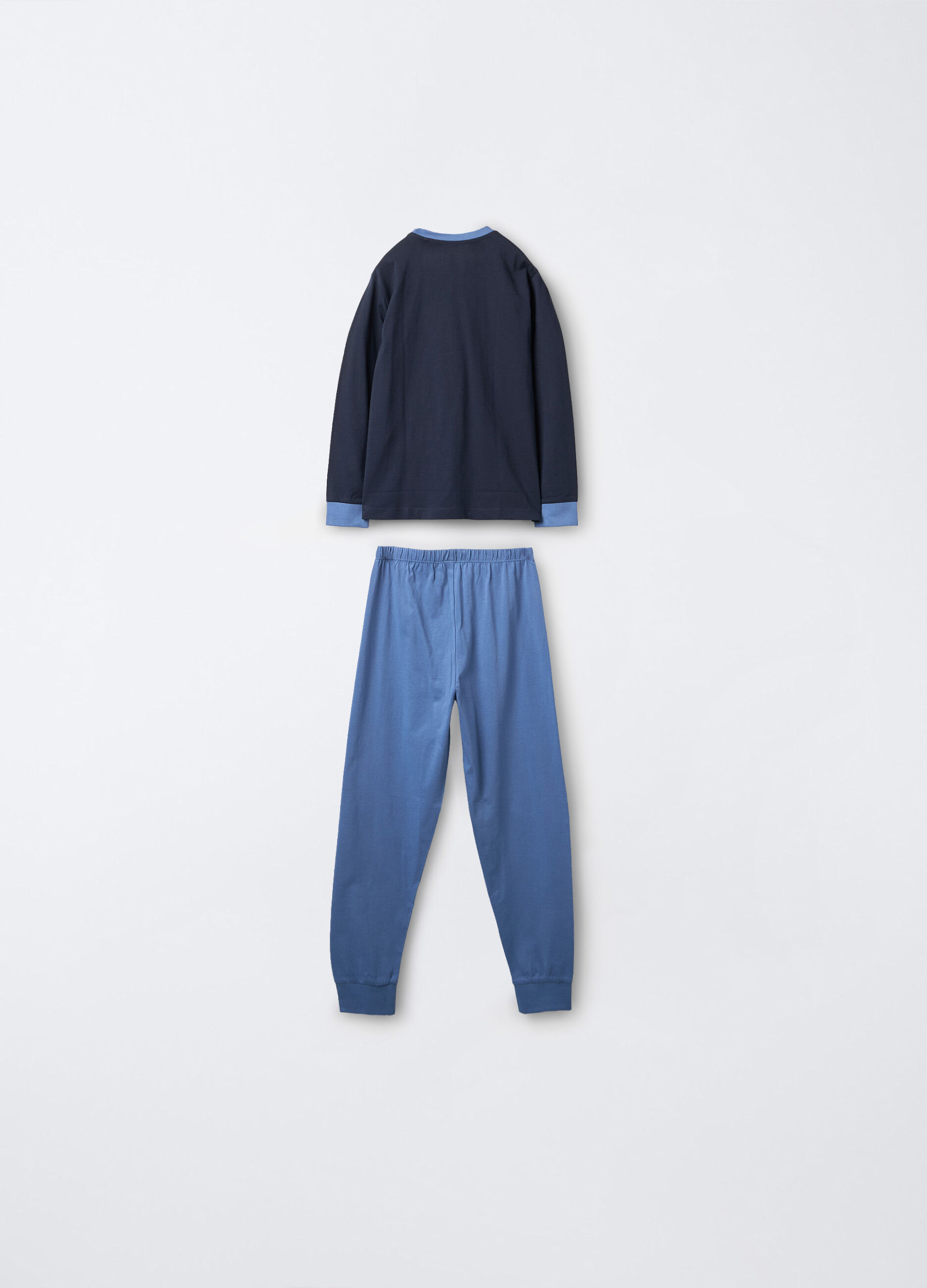 Set pigiama lungo in jersey di puro cotone ragazzo_1