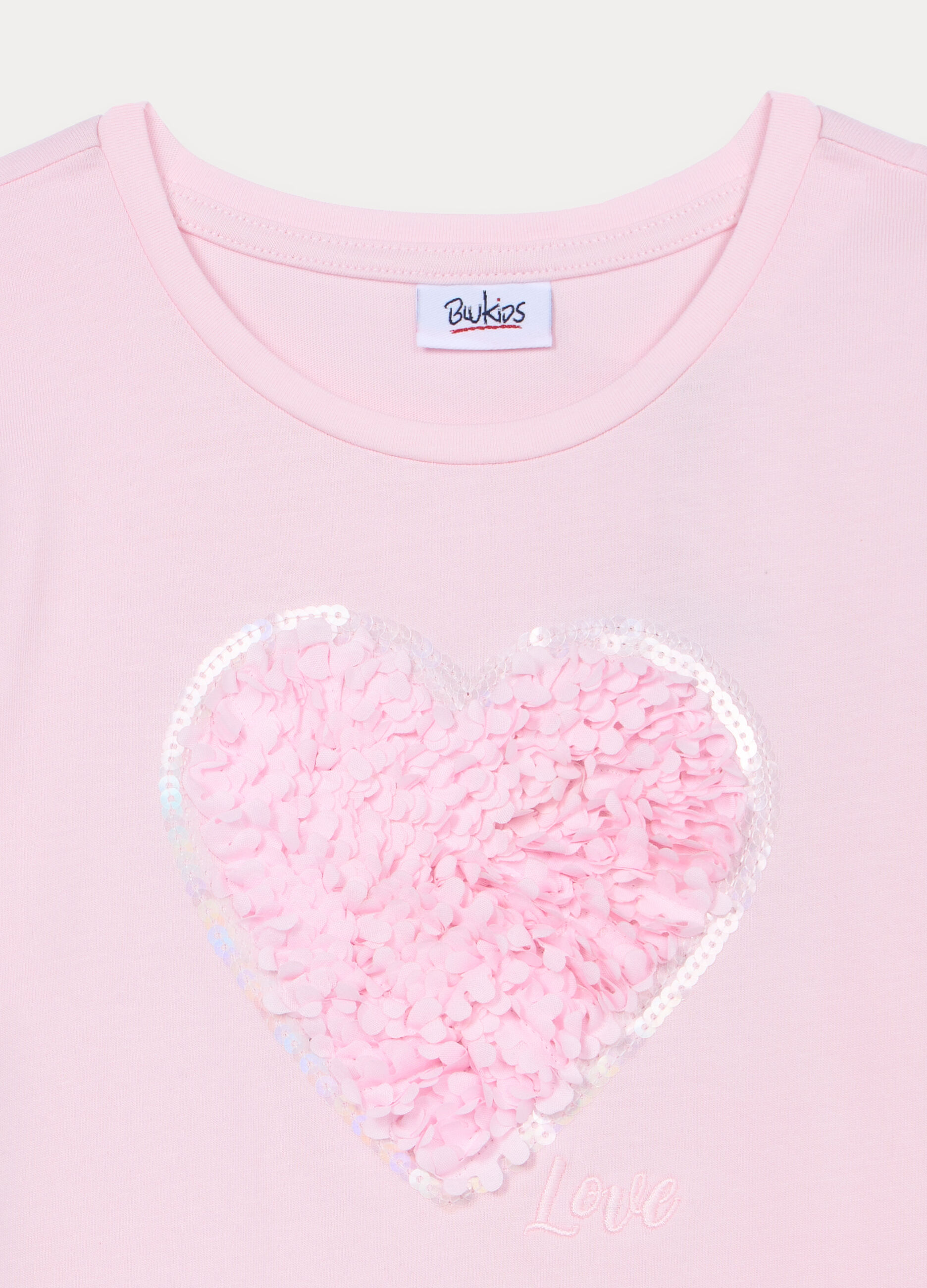 T-shirt girocollo in jersey di puro cotone bambina_2