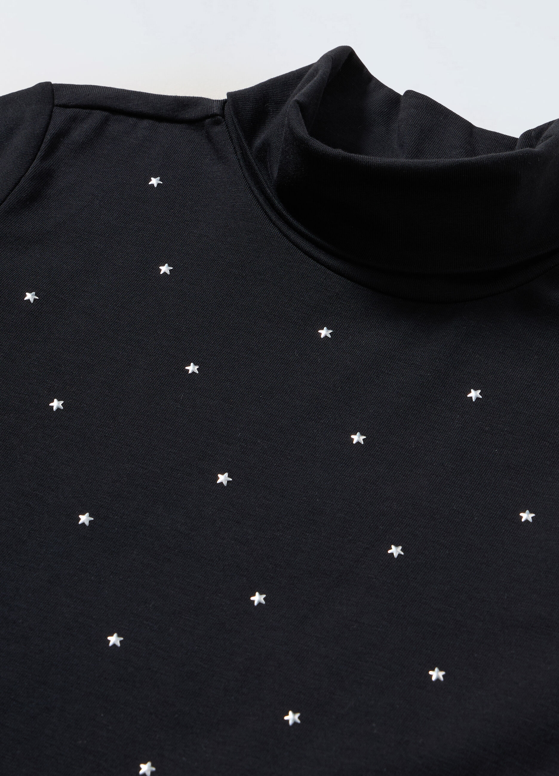 Lupetto in jersey di cotone stretch bambina_1