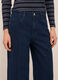 Pantaloni in denim di puro cotone wide leg donna_2