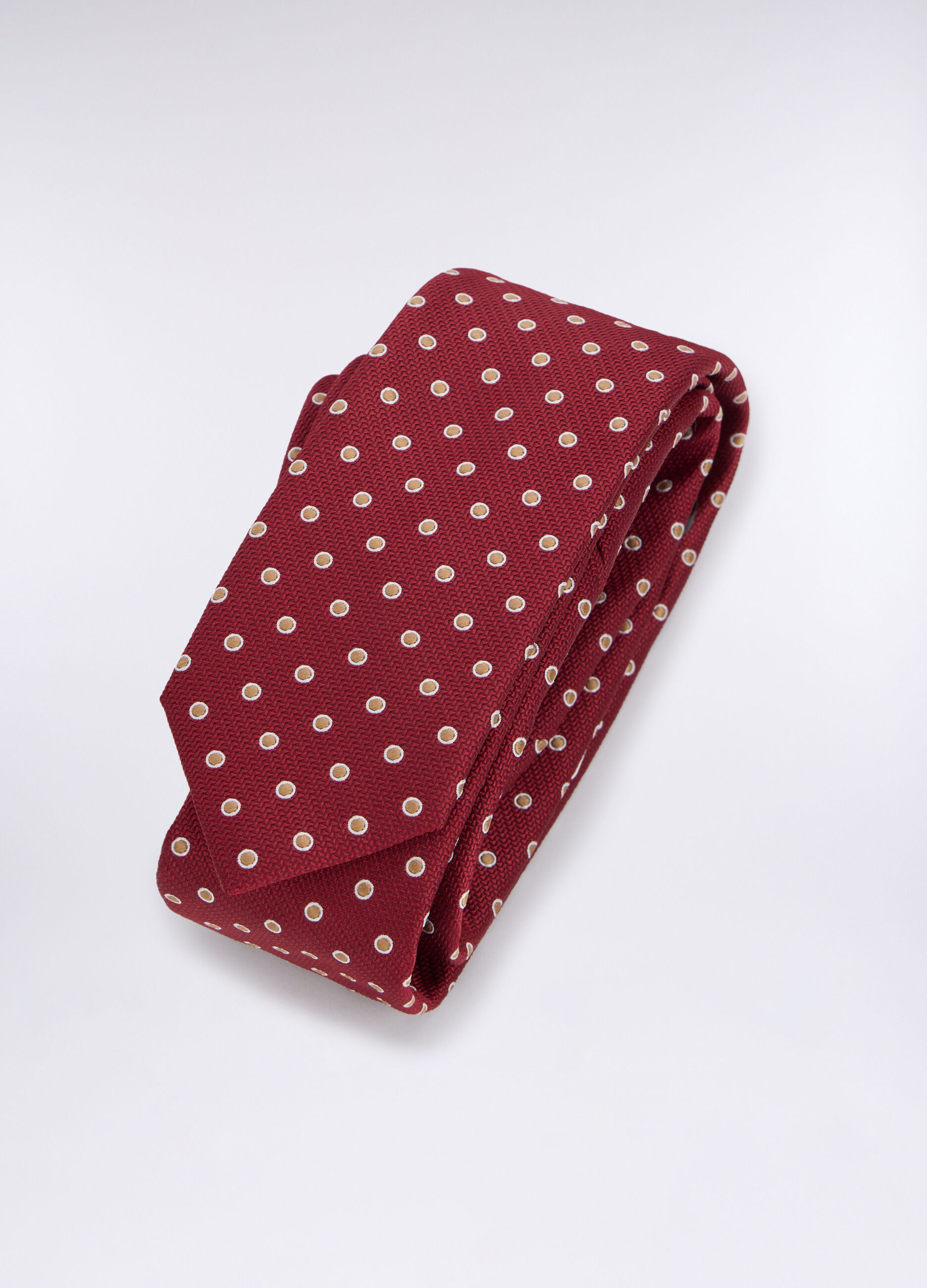 Cravatta slim con pois uomo_1