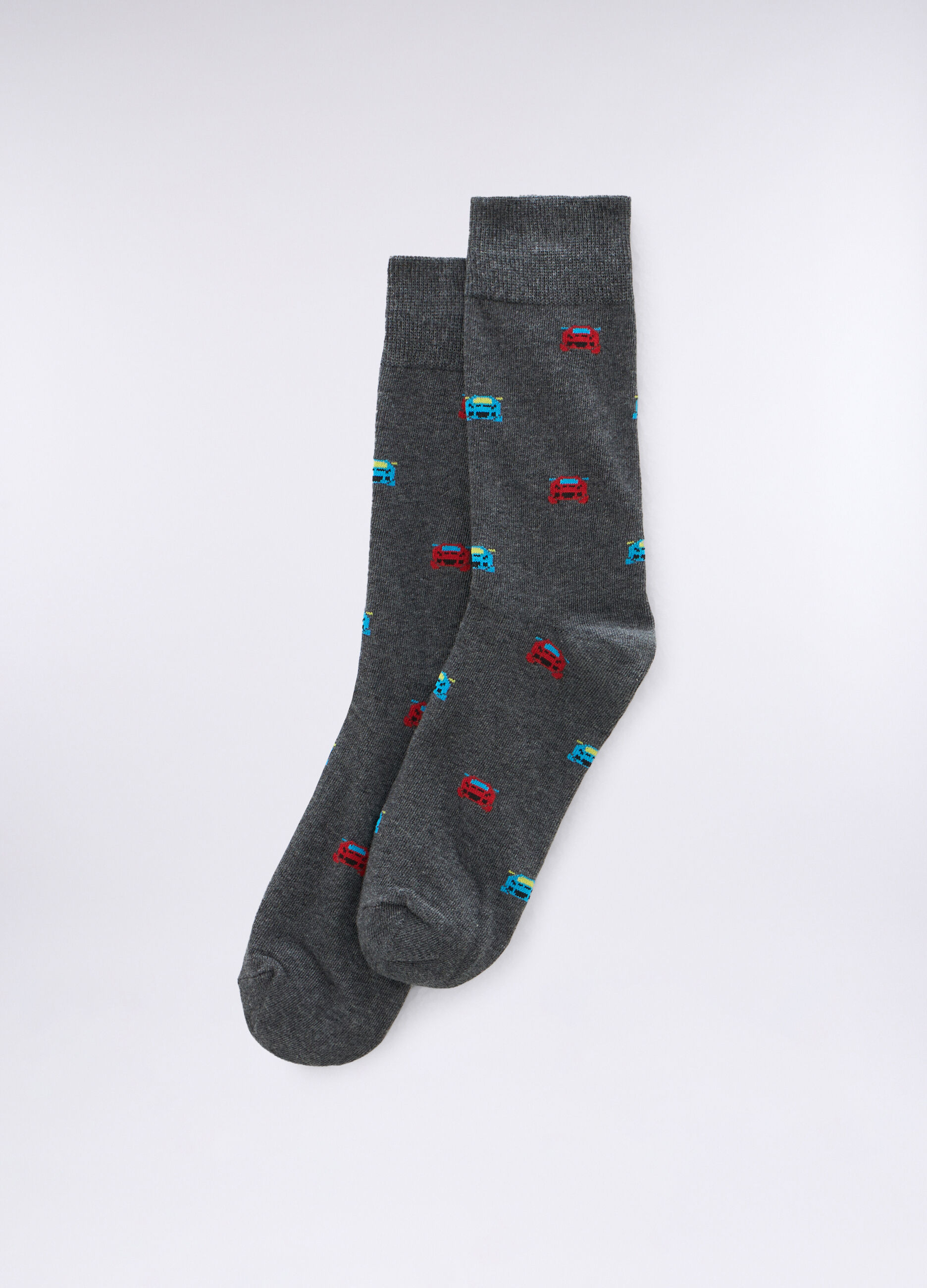 Calze corte a fantasia uomo_0