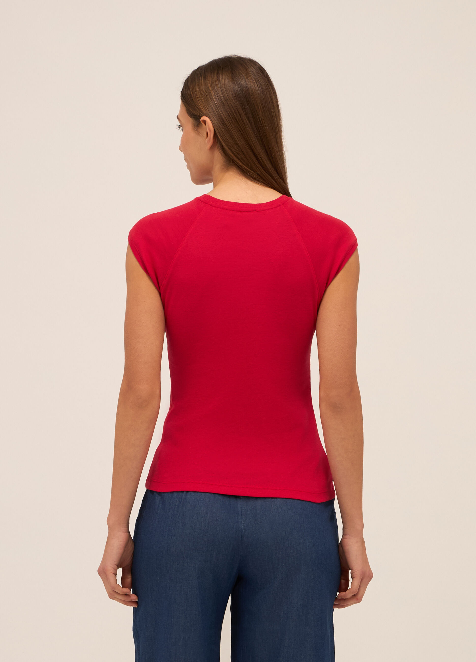 T-shirt in puro cotone donna_1