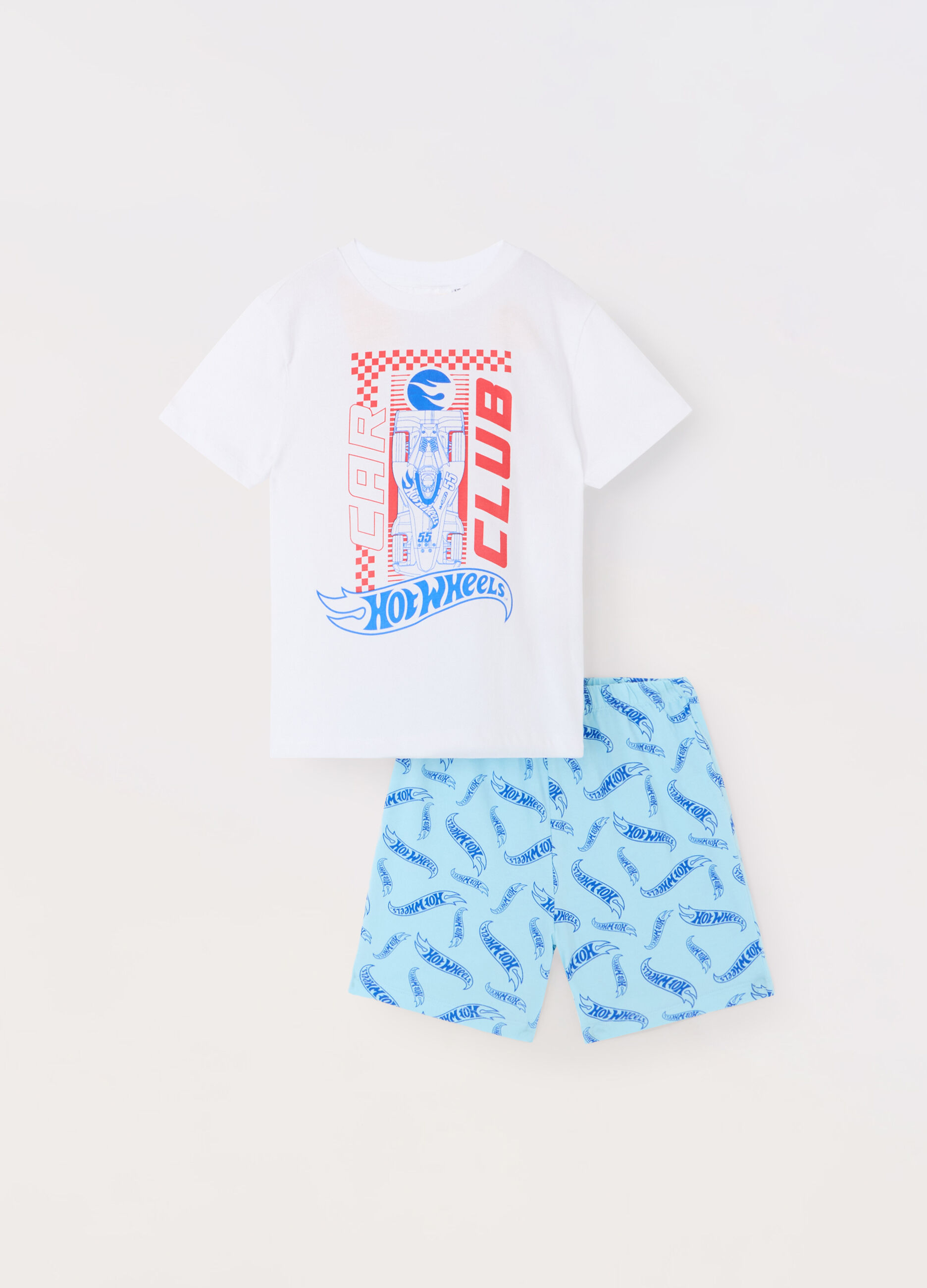 Set pigiama corto in puro cotone bambino_0