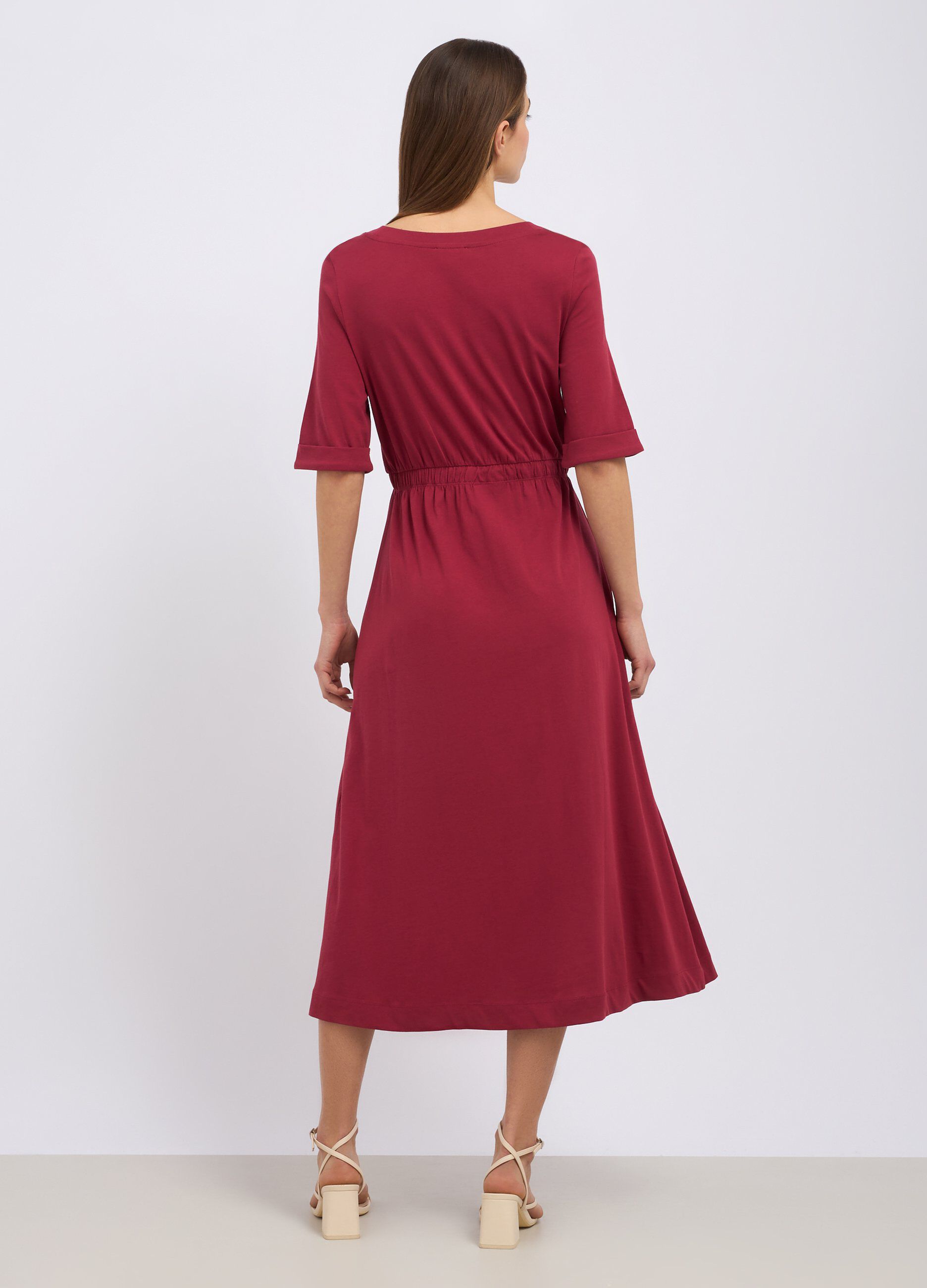 Abito in puro cotone lungo donna_1
