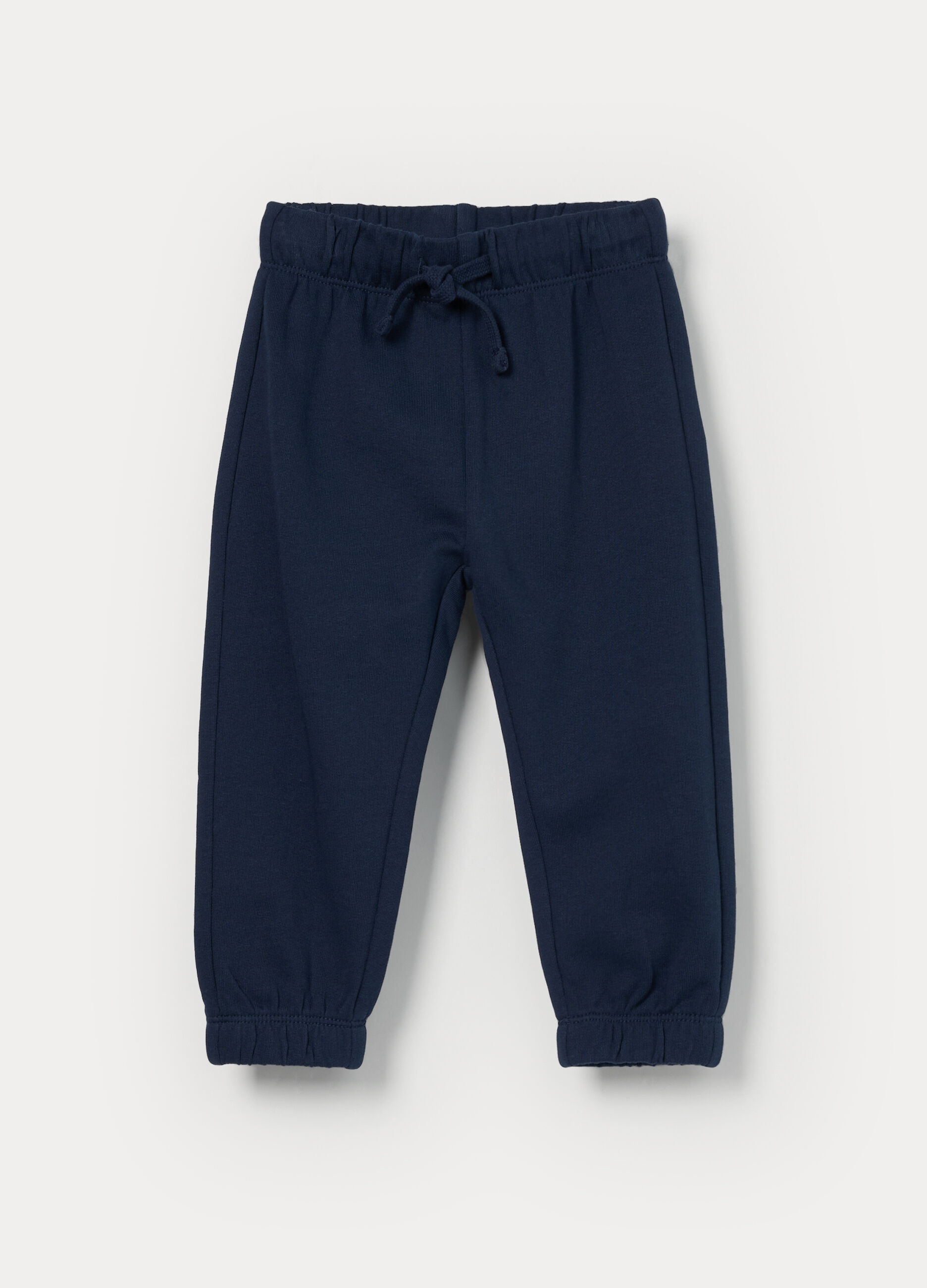 Jogger in french terry di puro cotone bimbo_0