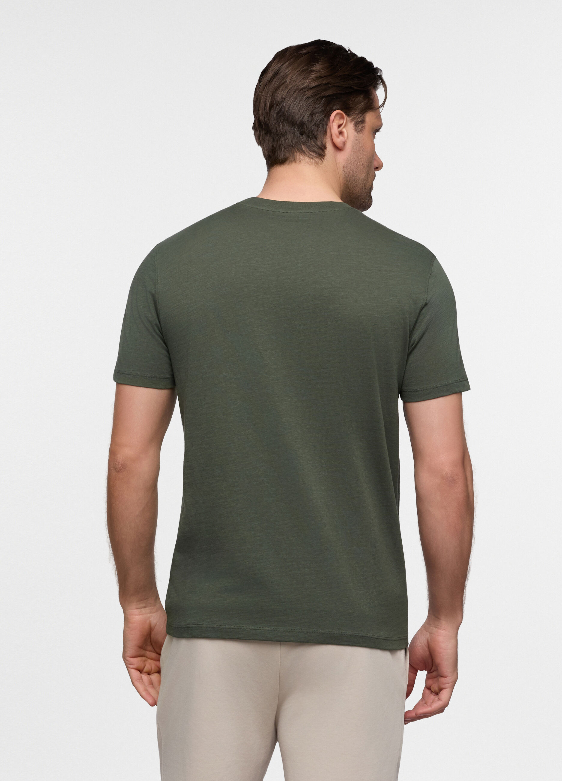 T-shirt in cotone fiammato uomo_1