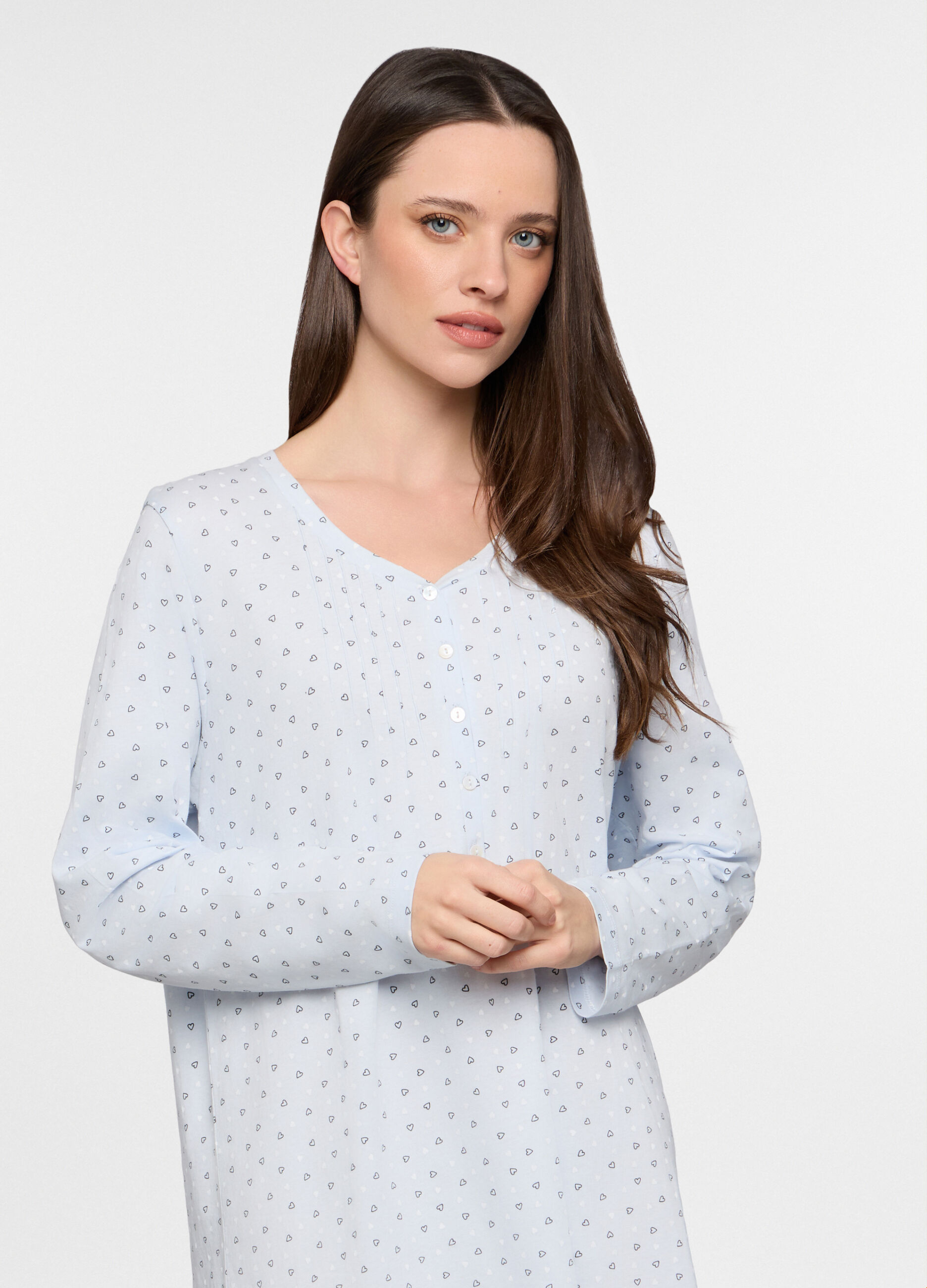 Camicia da notte in jersey stretch donna_2