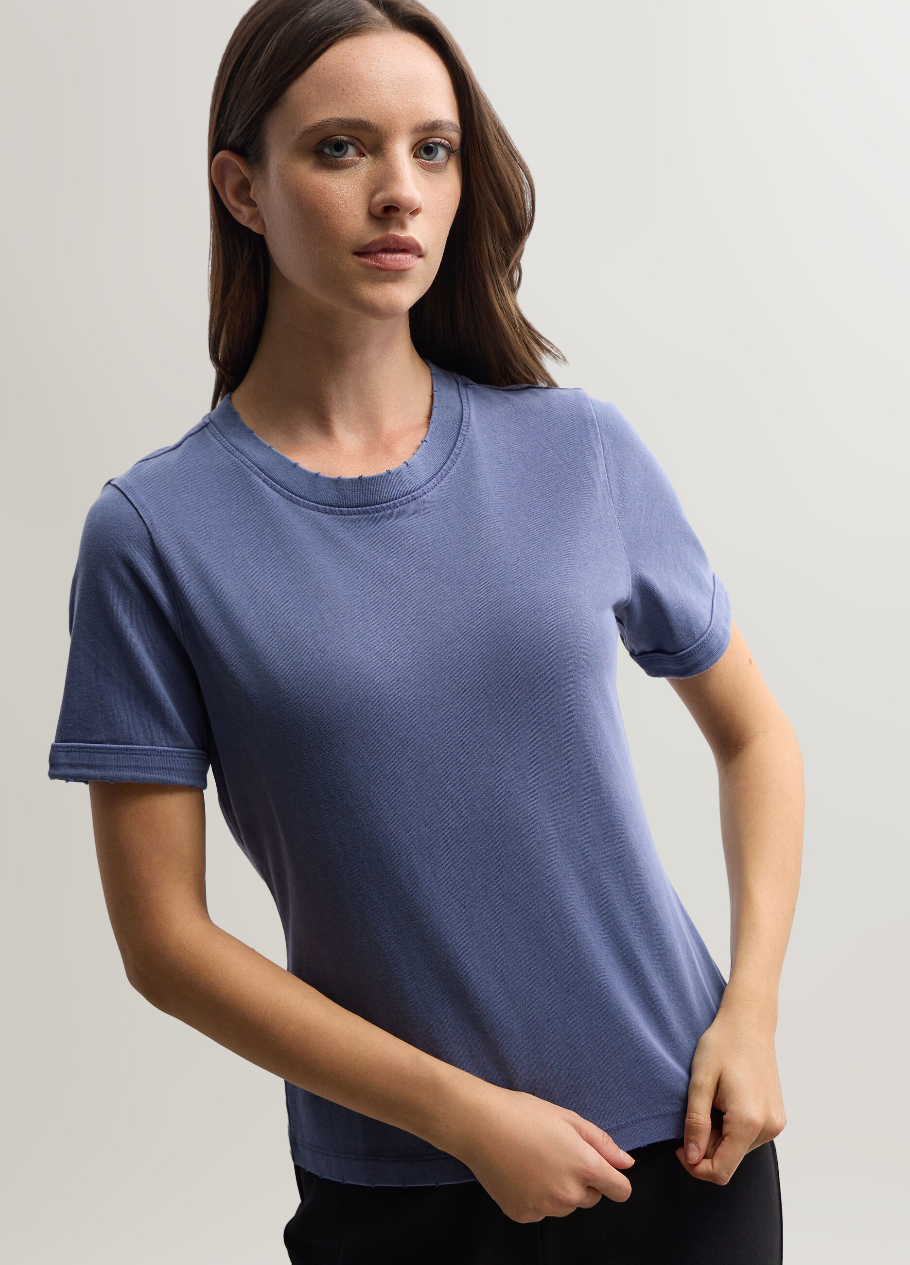 T-shirt girocollo donna_2