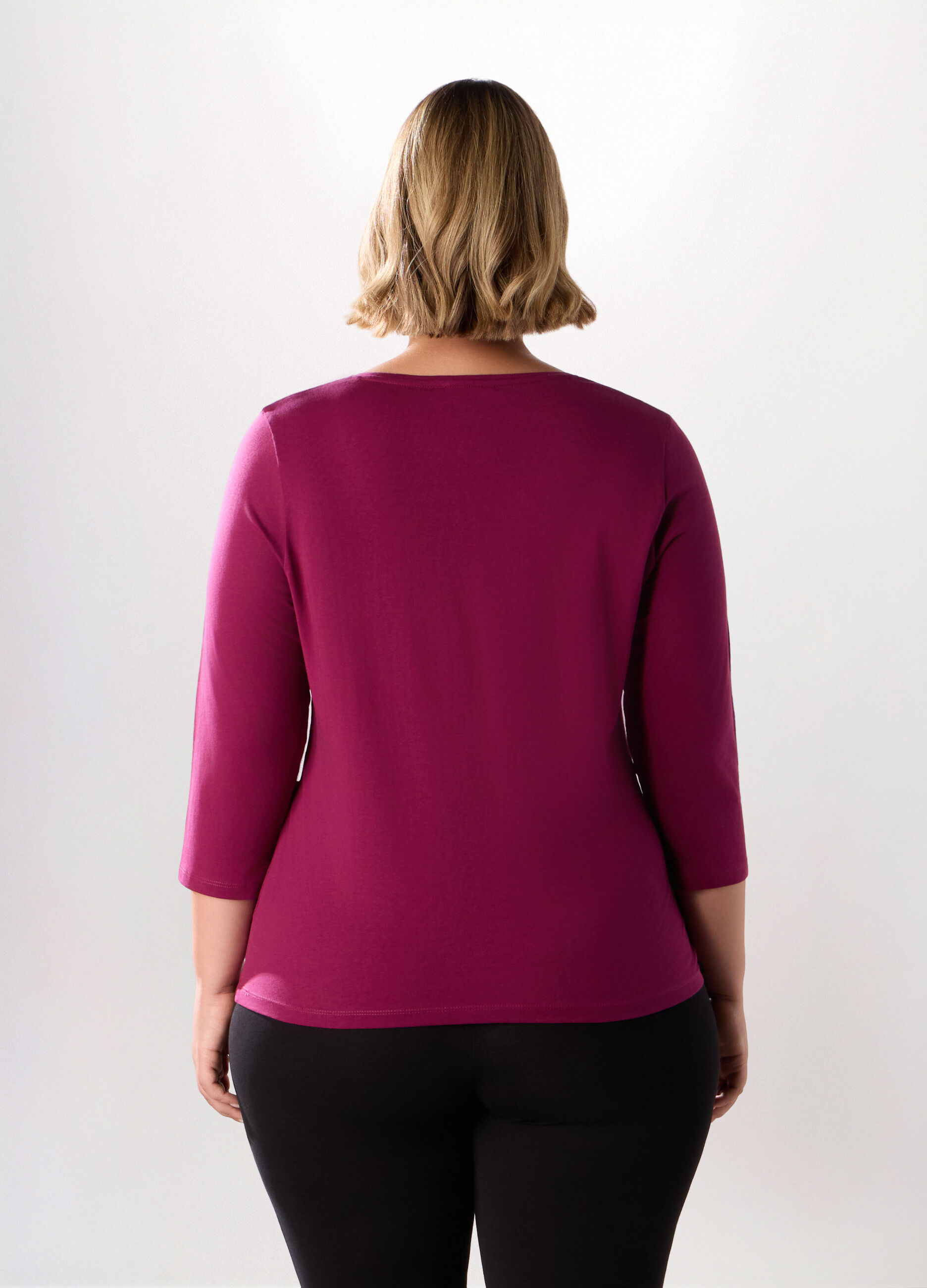 T-shirt in jersey di puro cotone donna curvy_1