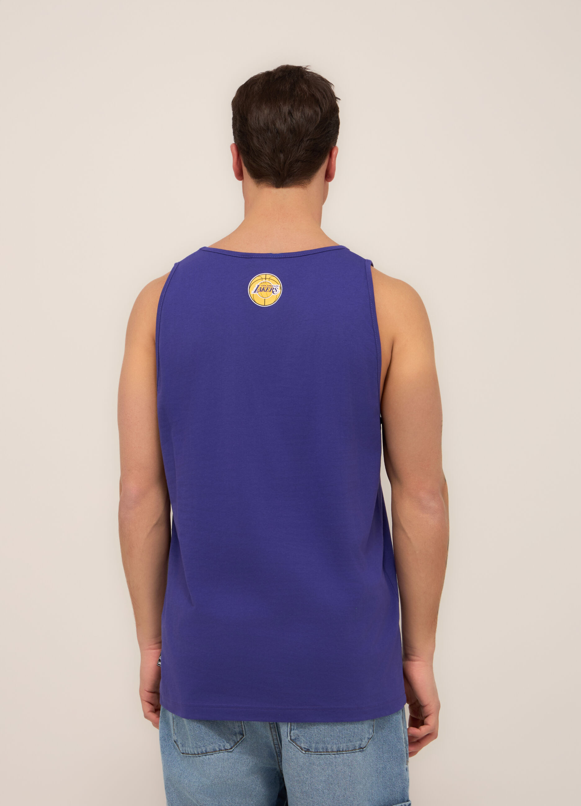 Canotta basketball in jersey uomo