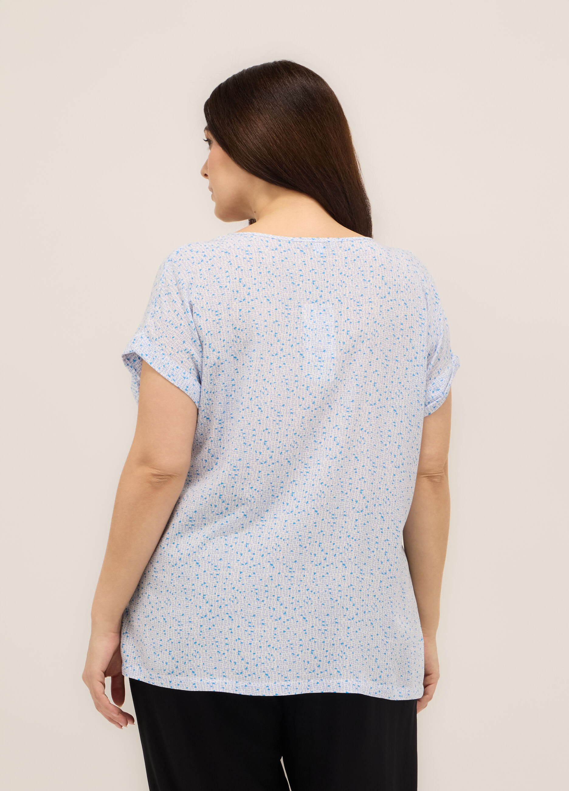 Blusa in pura viscosa donna curvy_1