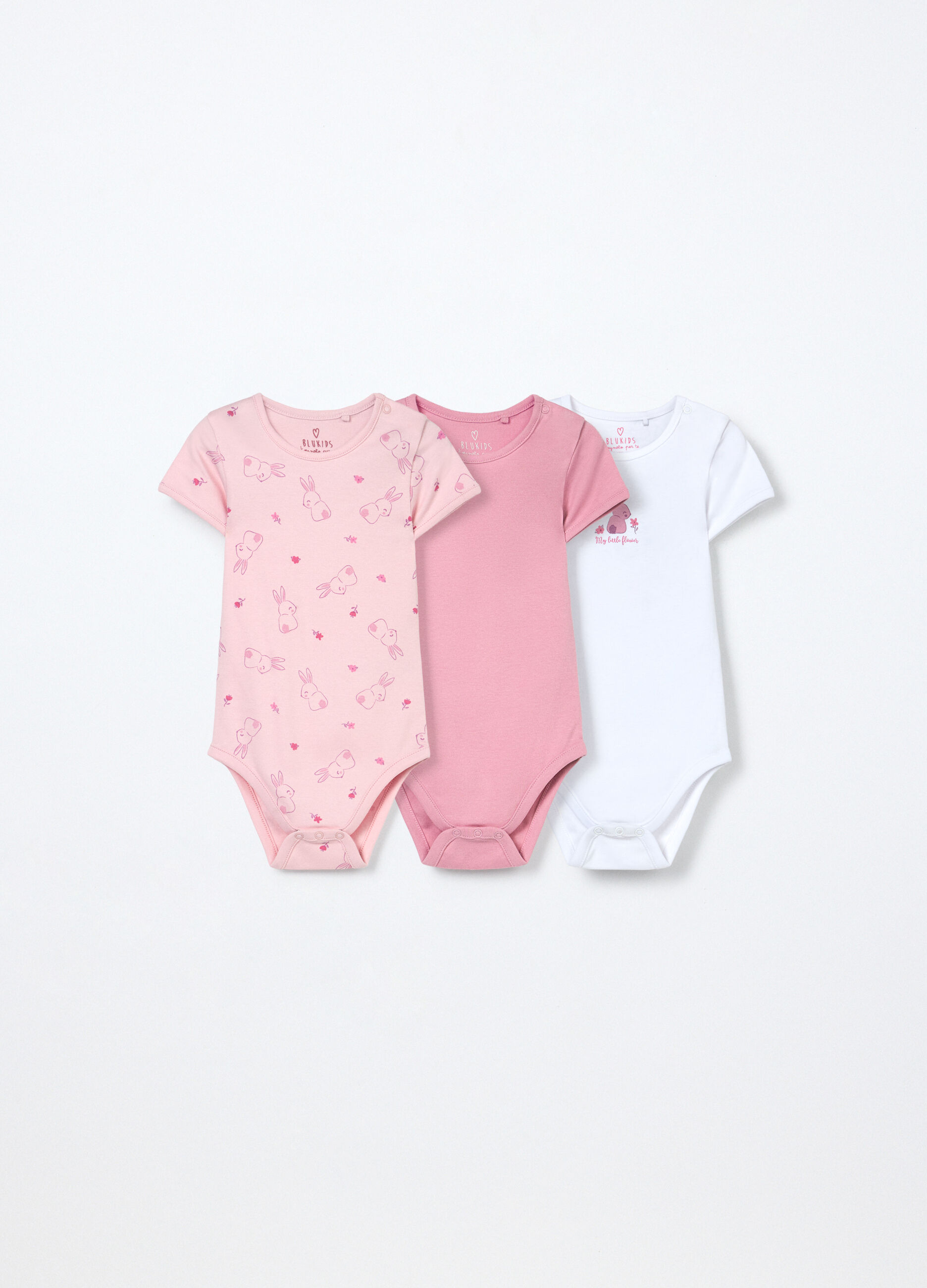 Pack 3 body in interlock di puro cotone neonata_0