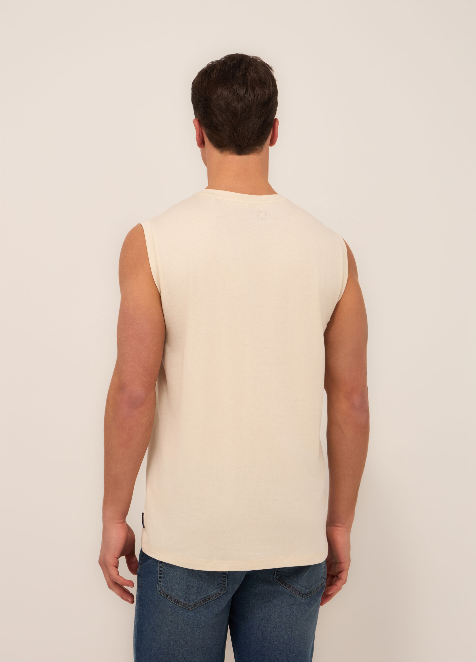 Canotta in cotone e modal stretch uomo_1