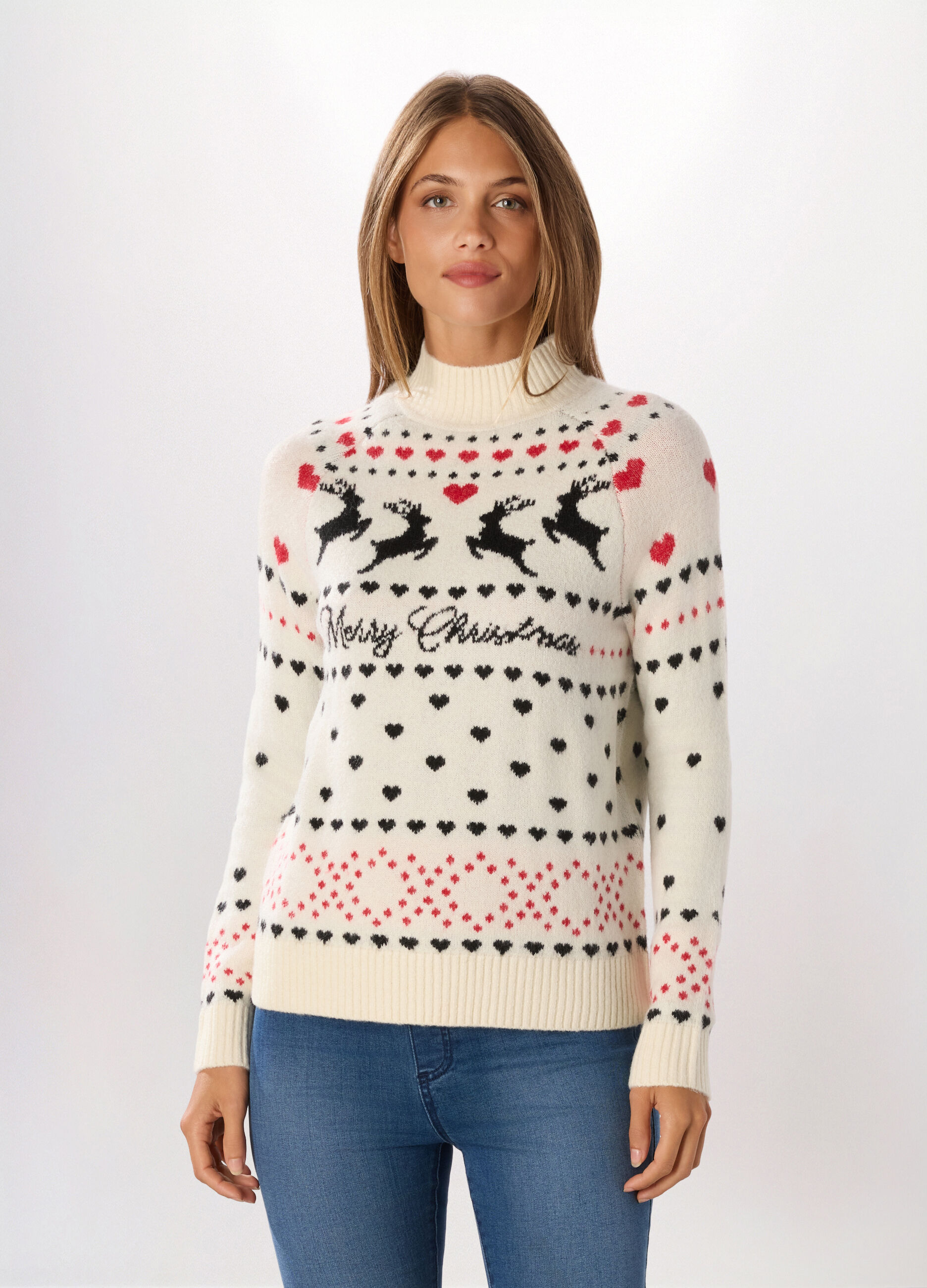 Pullover jacquard donna_0