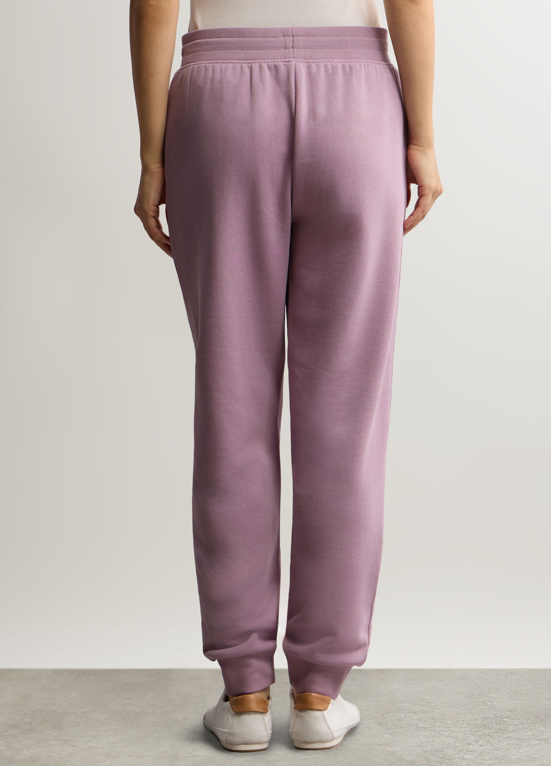 Jogger Fit Regular in misto cotone garzato stretch donna_2